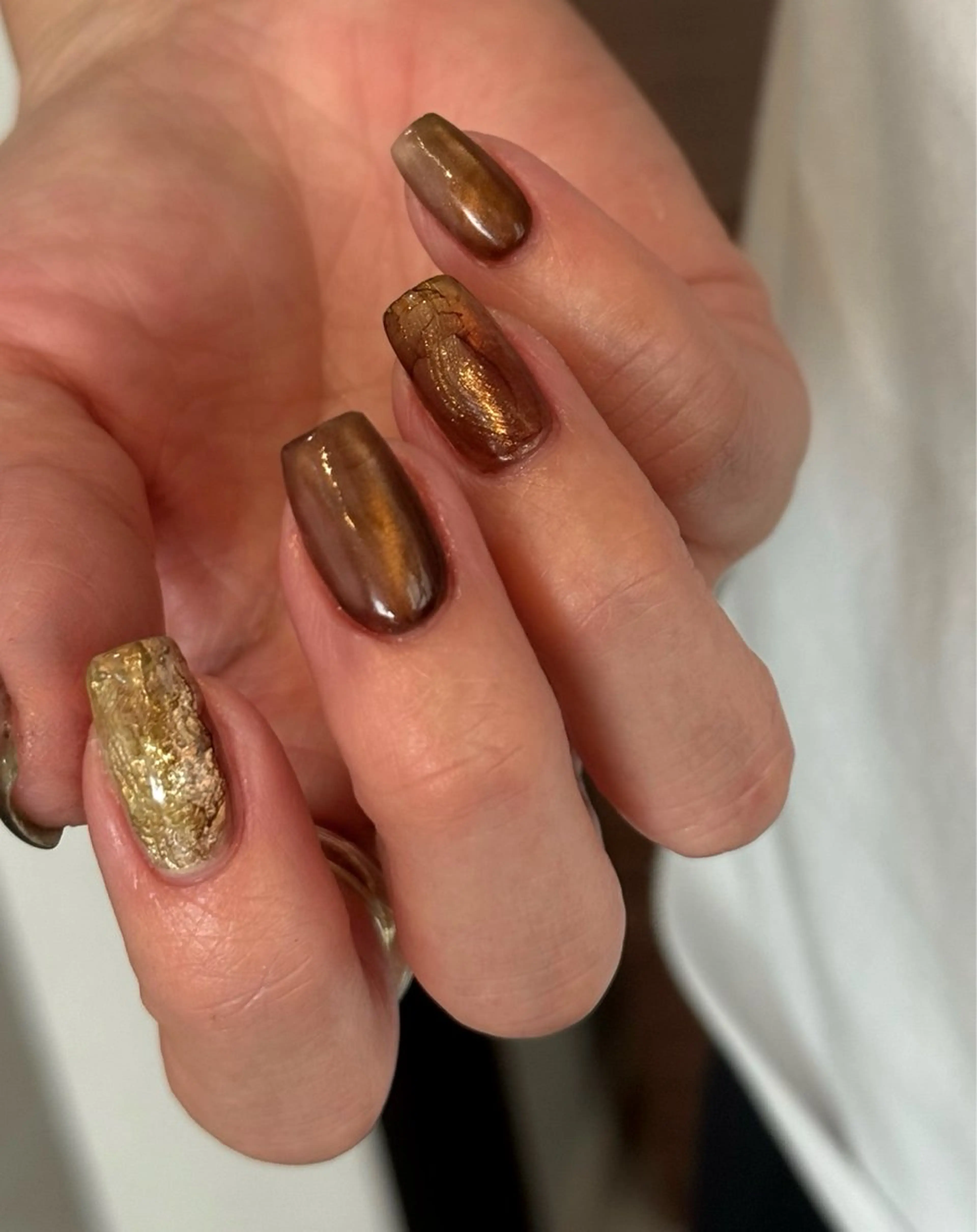 ネイル マグネットネイル ニュアンスネイル ハンドネイル Blé nailのネイルデザイン