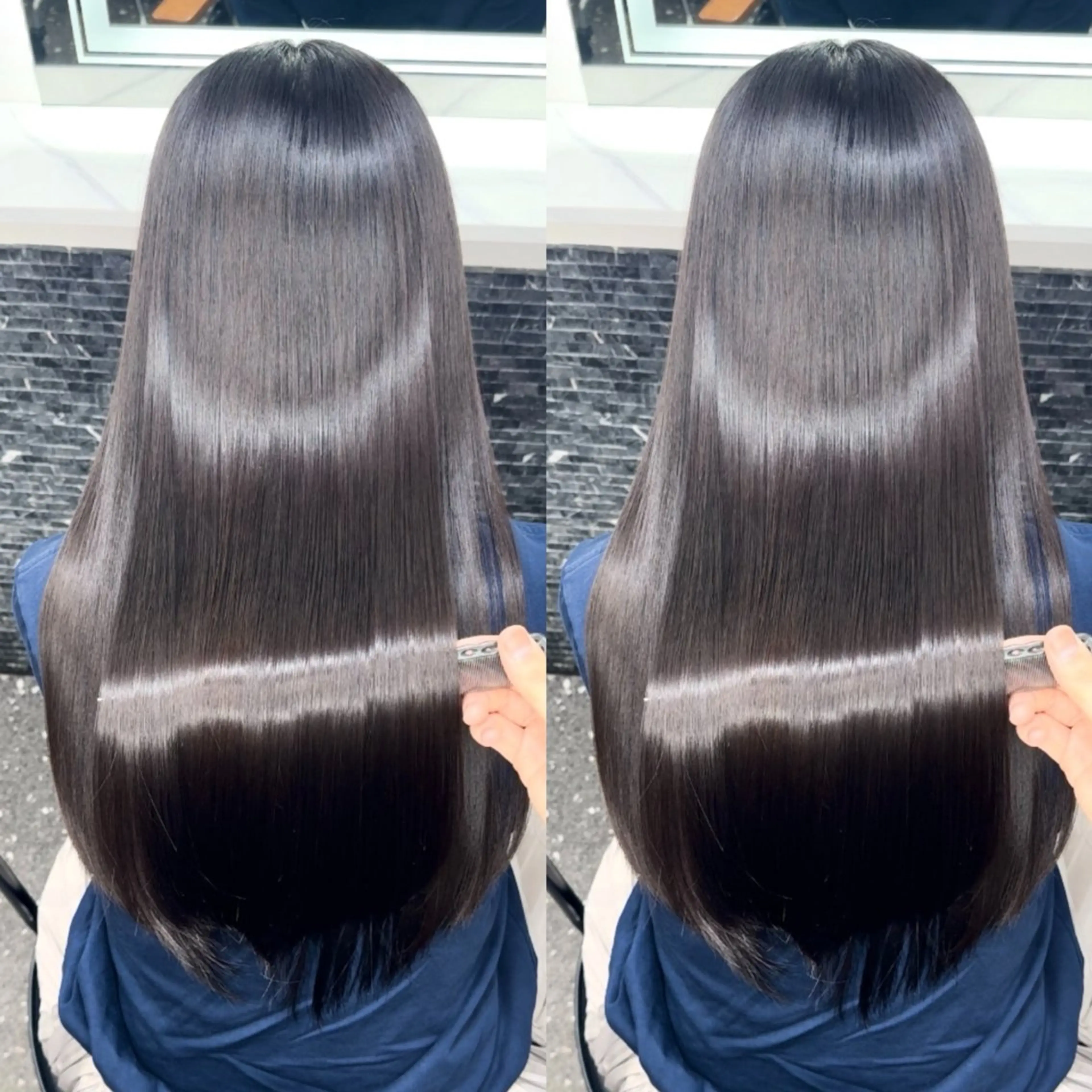 ロング カラー カット ヘアカラー 縮毛矯正 トリートメント 新宿/髪質改善支持率 Ｎｏ．1💍yasuのヘアスタイル