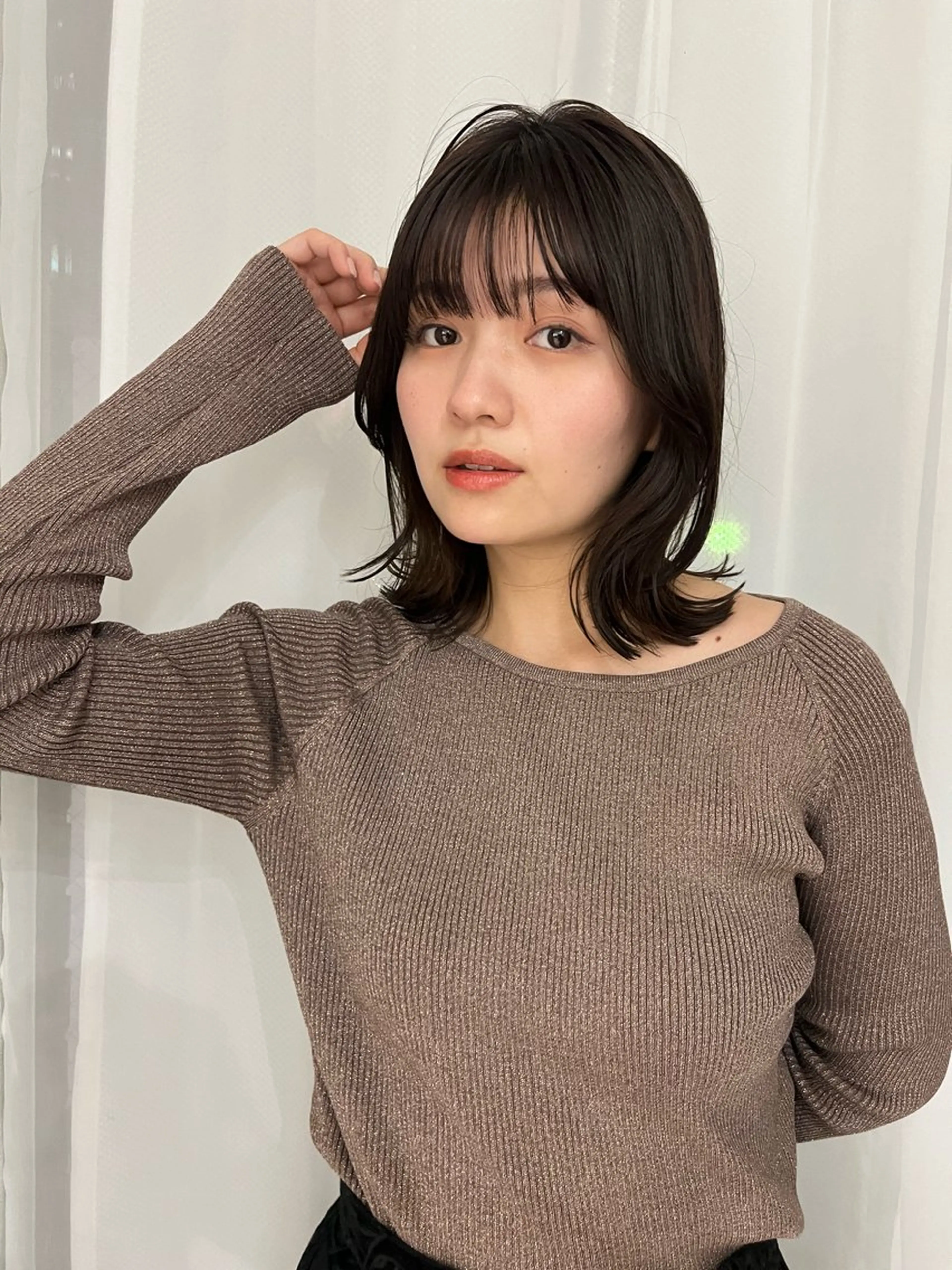 ミディアム カラー 韓国風ヘア カット ヘアカラー トリートメント SOYON 🤍CHIZU🤍.のヘアスタイル