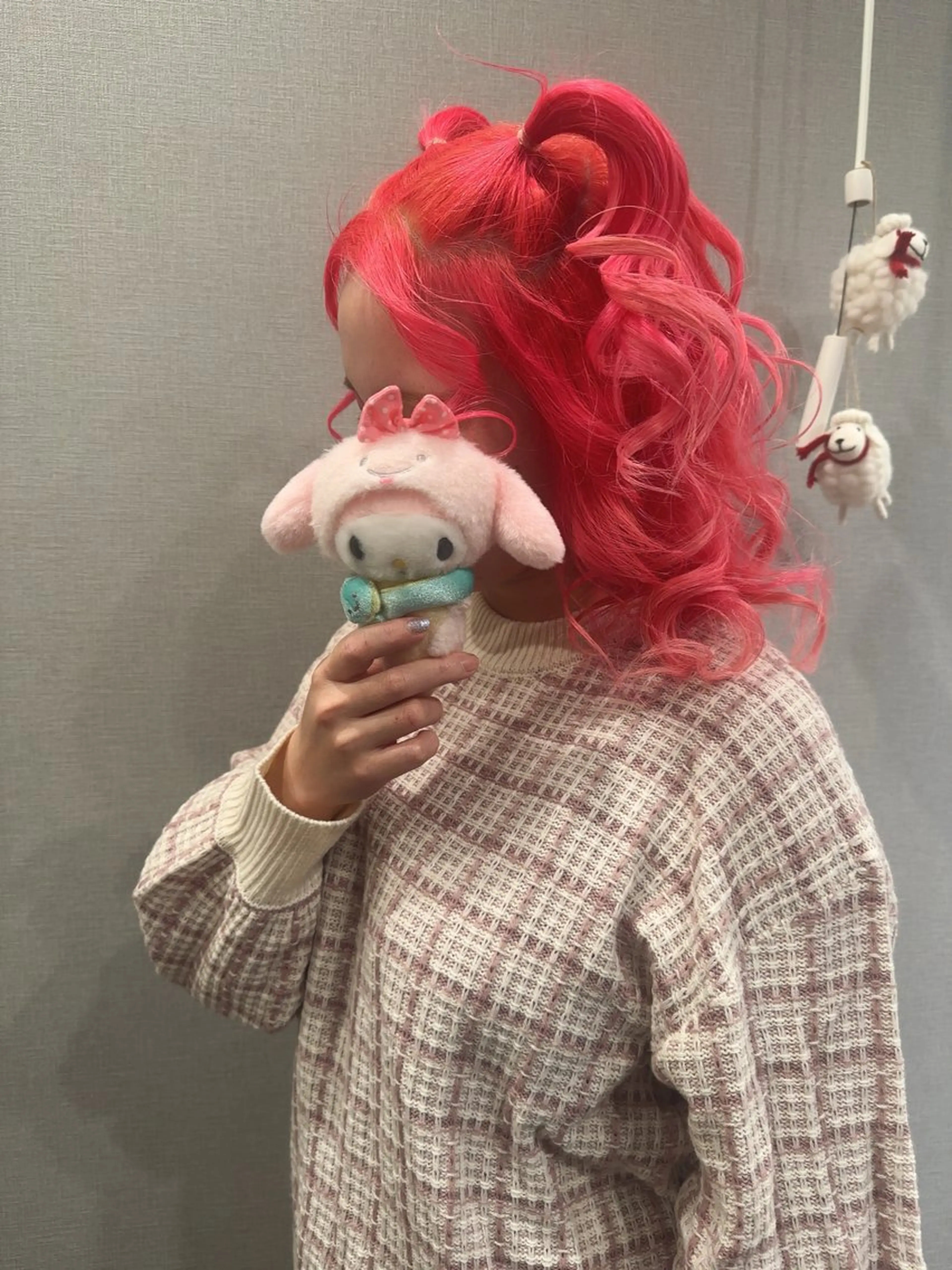 セミロング カラー ヘアカラー トリートメント K Harukaのヘアスタイル