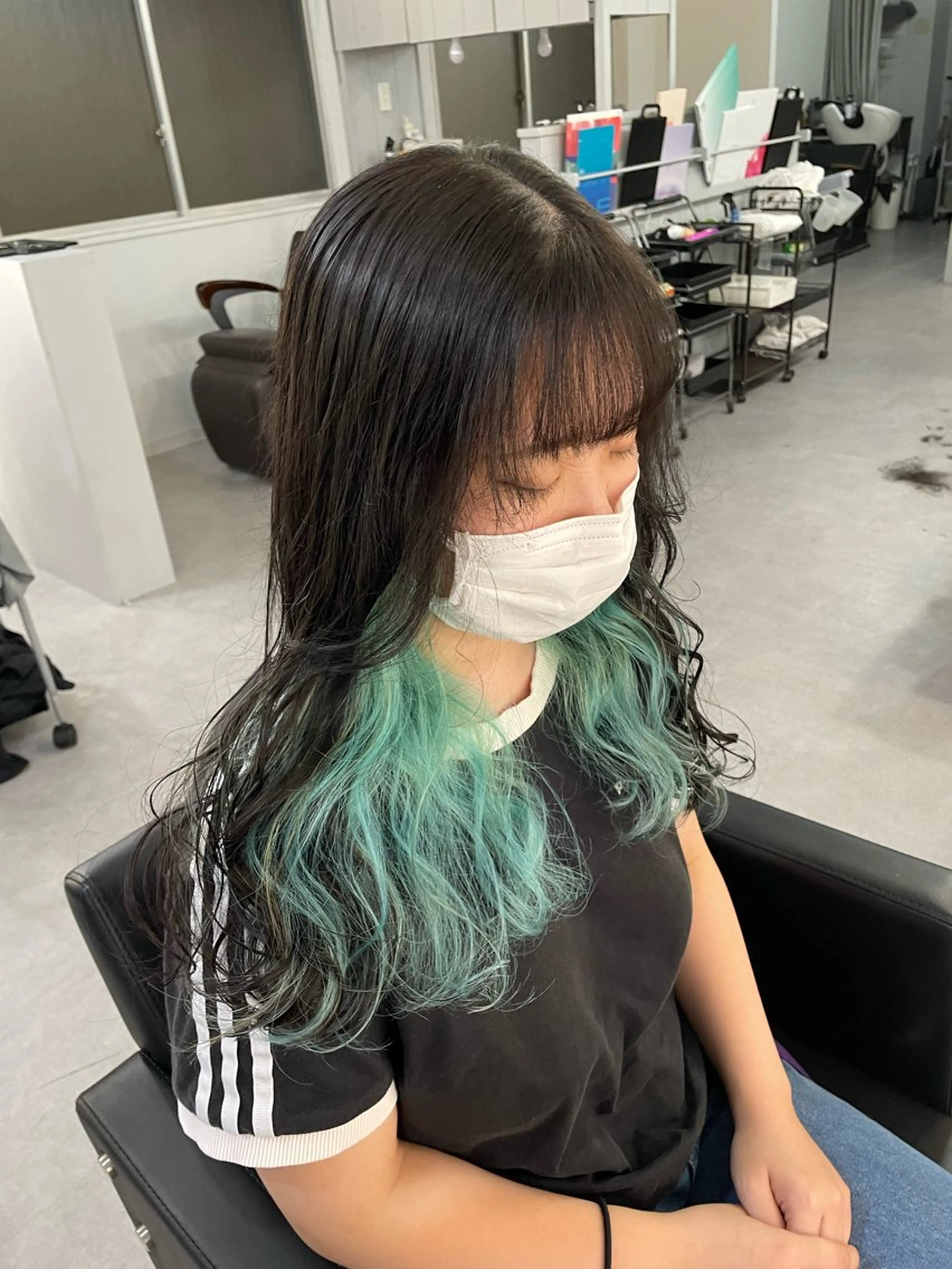 ロング カラー Cielro/ダブル カラー/西田咲希のヘアスタイル