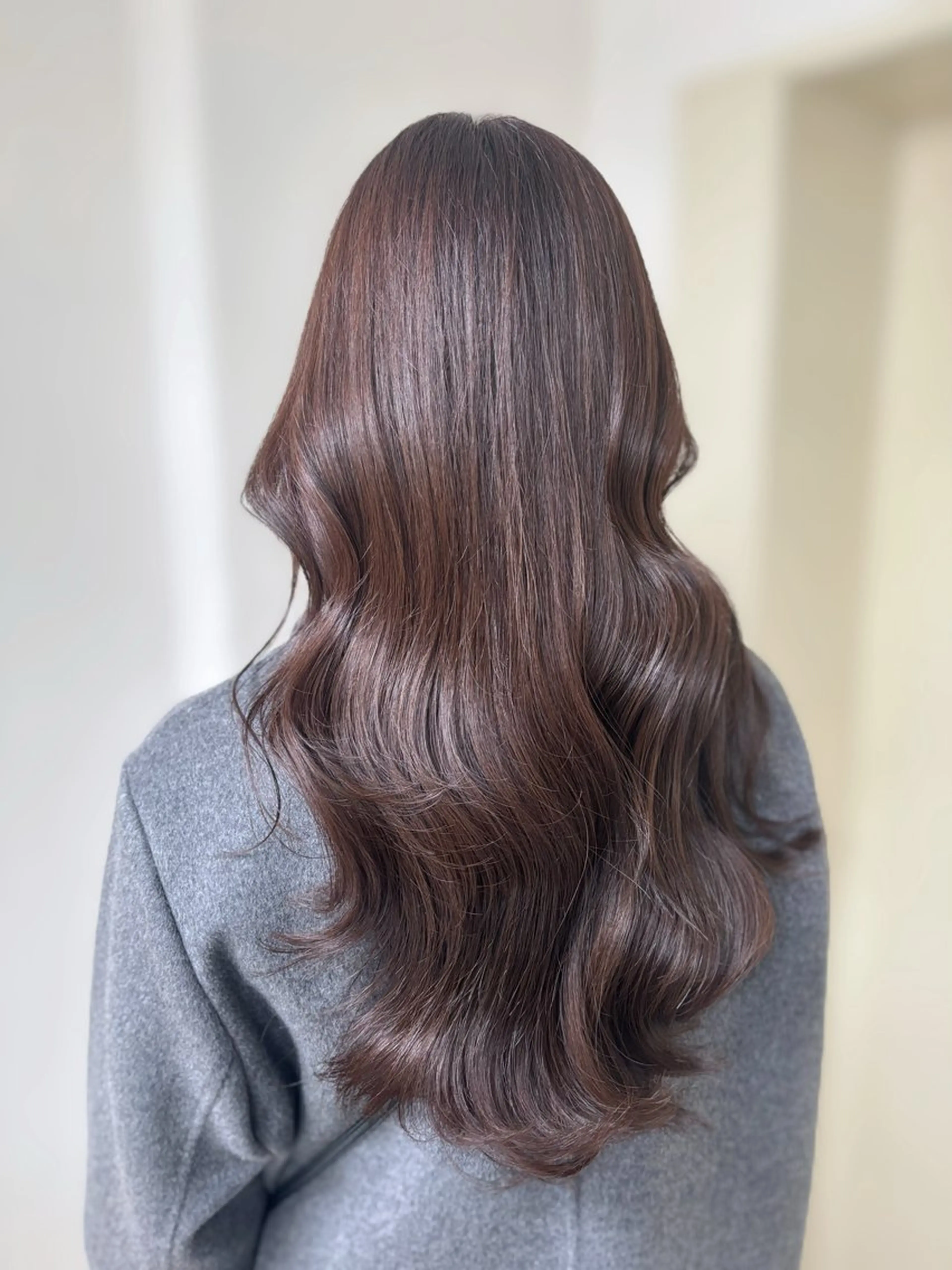 ロング レイヤーカット カット ヘアカラー トリートメント 韓国ヘア🤍 慎之介のヘアスタイル