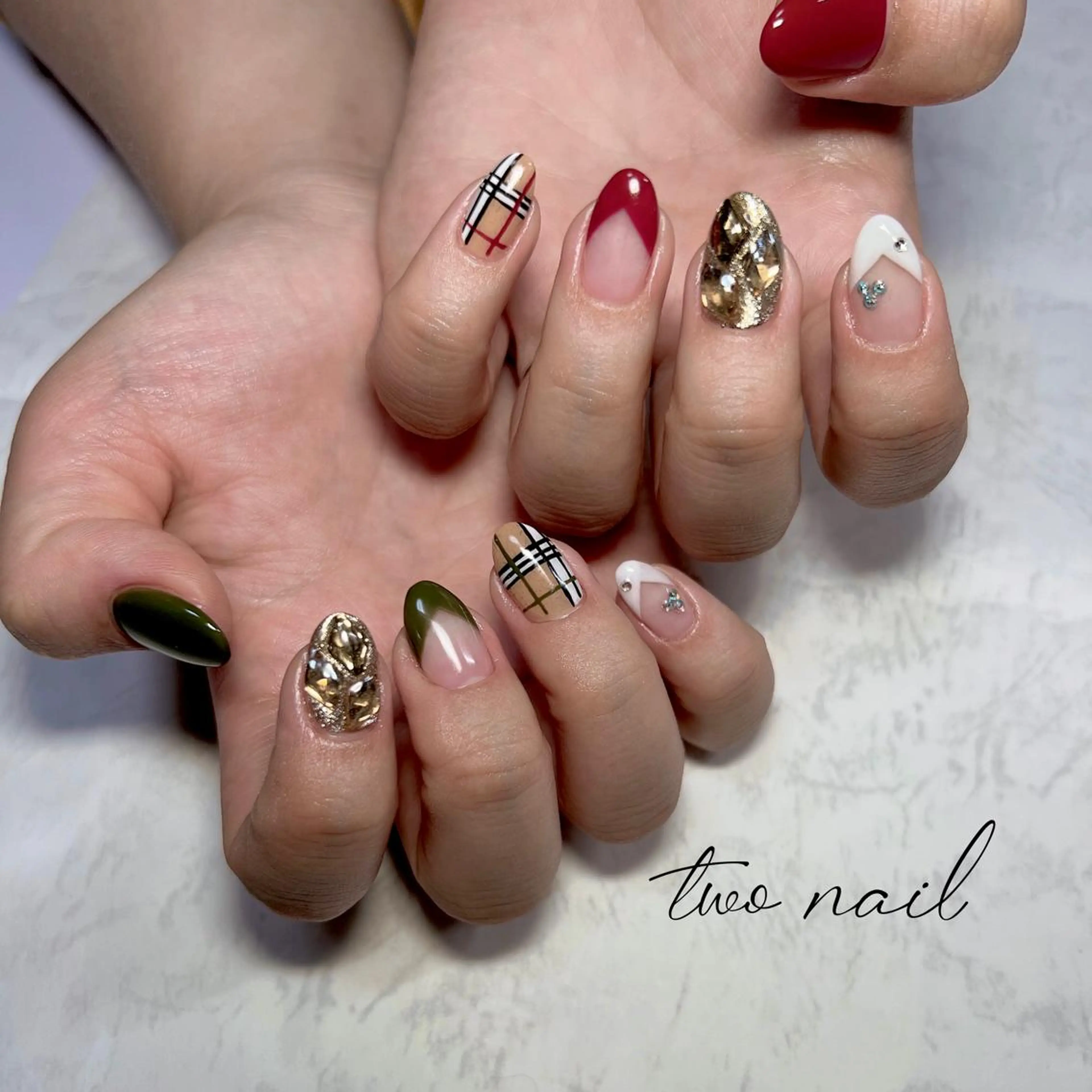 ネイル アートネイル フットネイル ハート ニュアンスネイル オフィスネイル two nailのネイルデザイン