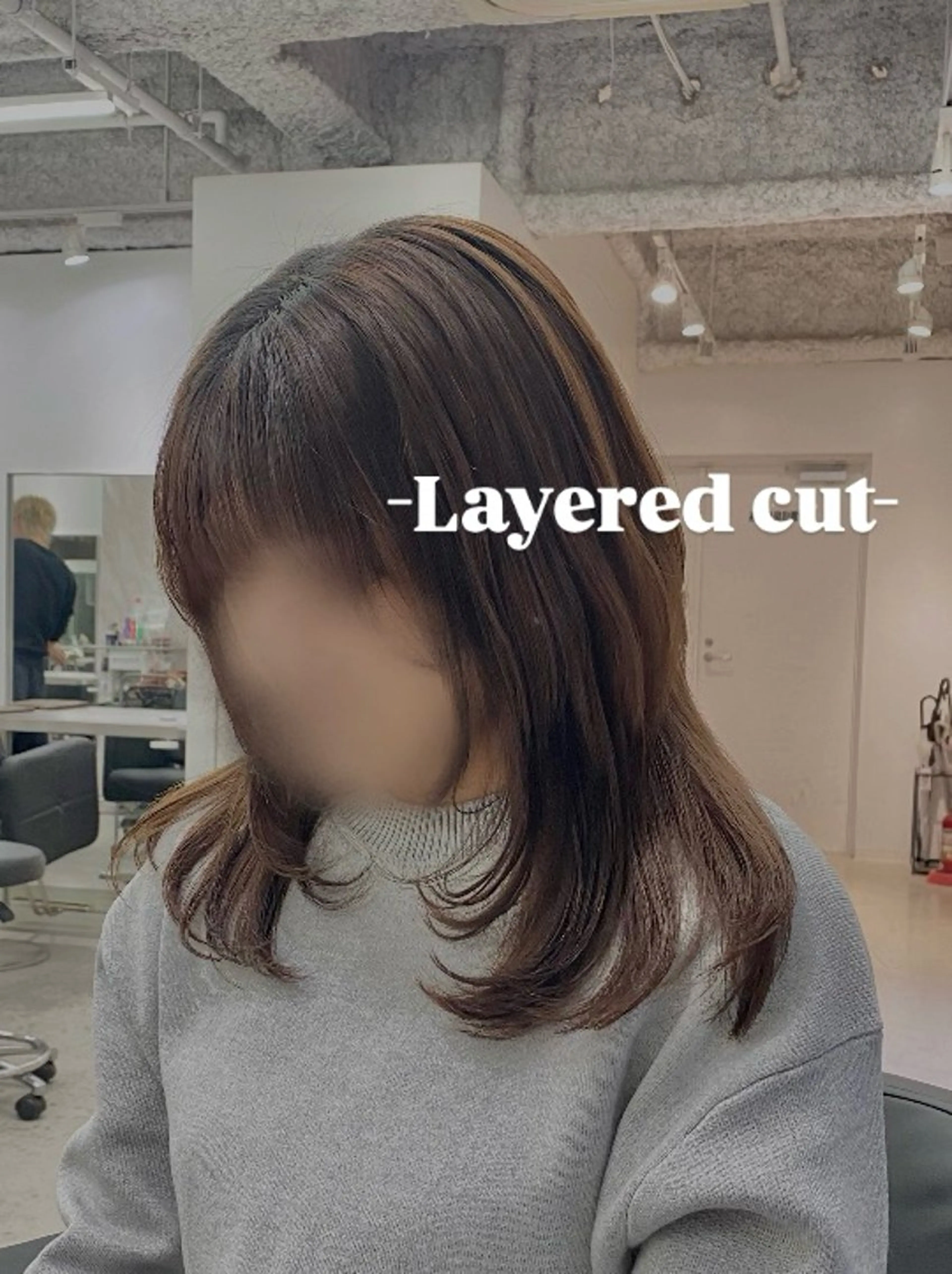 セミロング レイヤーカット towa / EIGHTのヘアスタイル