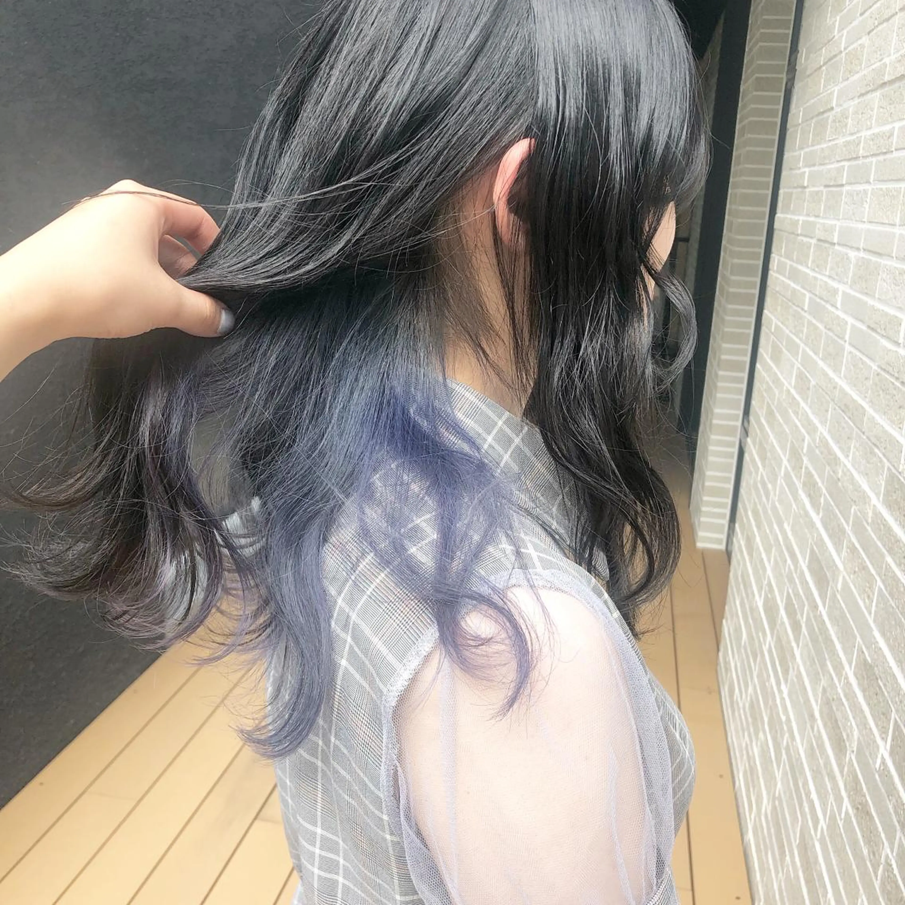 セミロング カラー Amelie yunのヘアスタイル