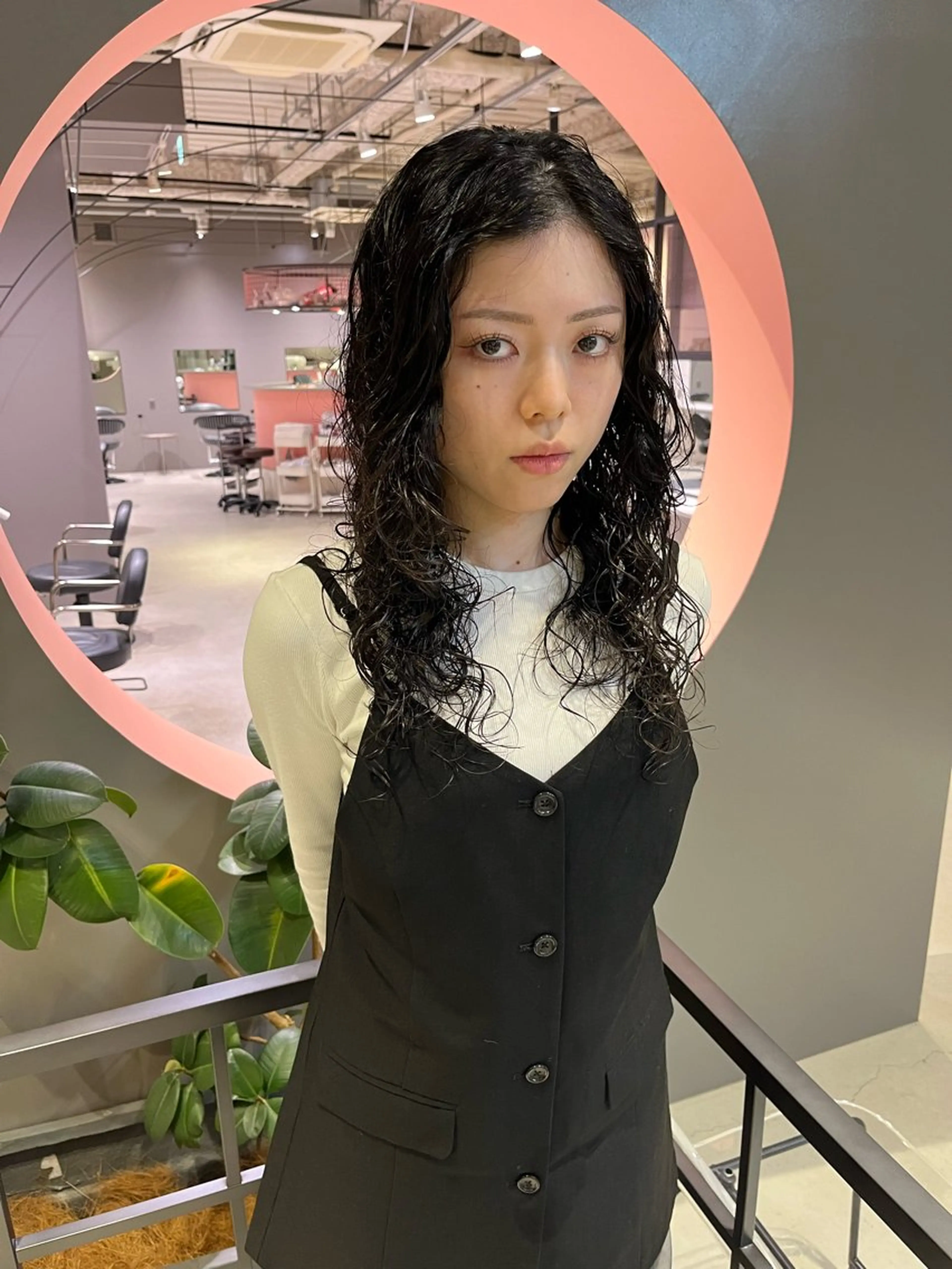 ロング パーマ カット パーマ 石塚 健汰のヘアスタイル