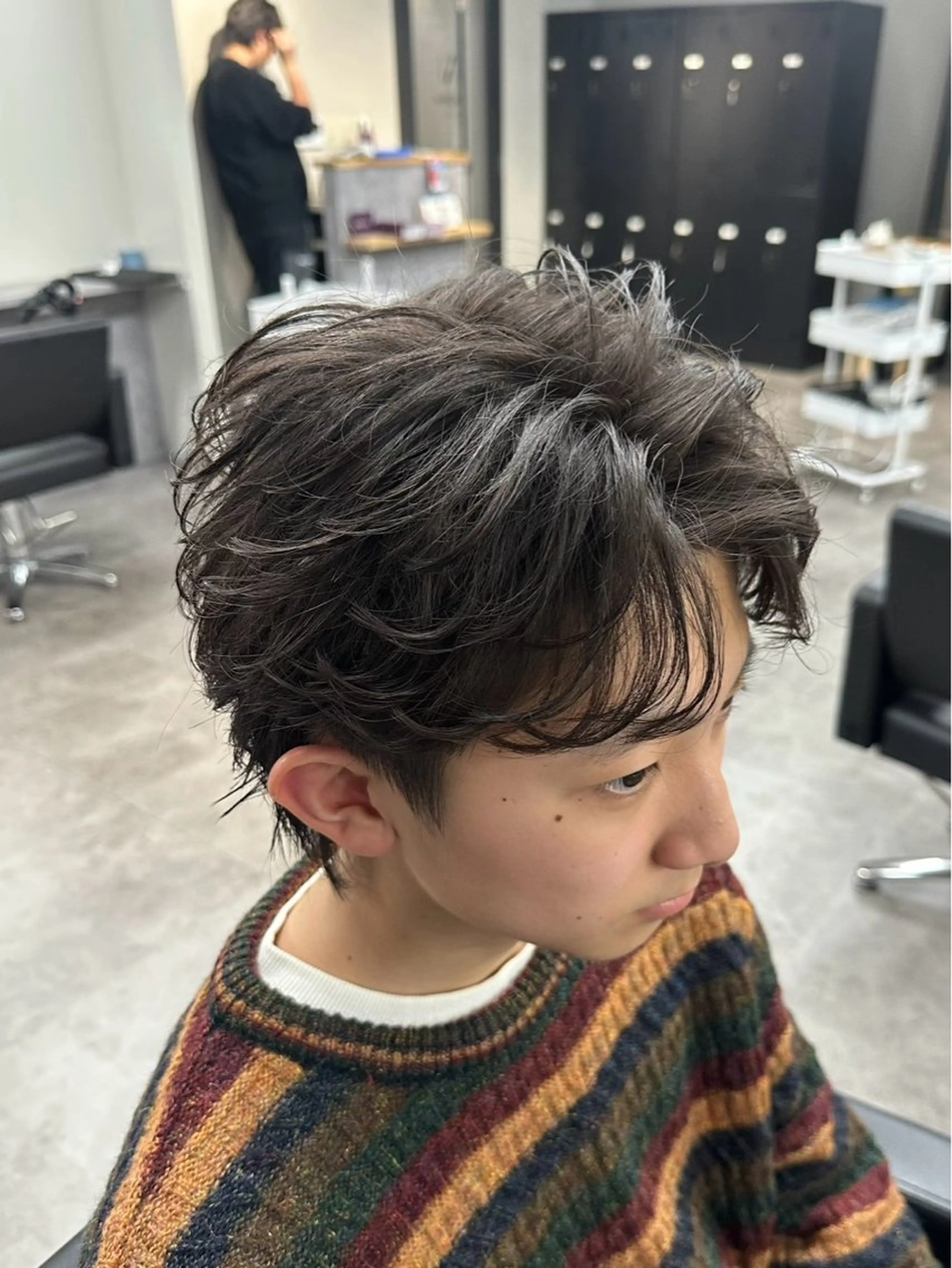 メンズ シャドウパーマ/立川 メンズ/コタロウのヘアスタイル
