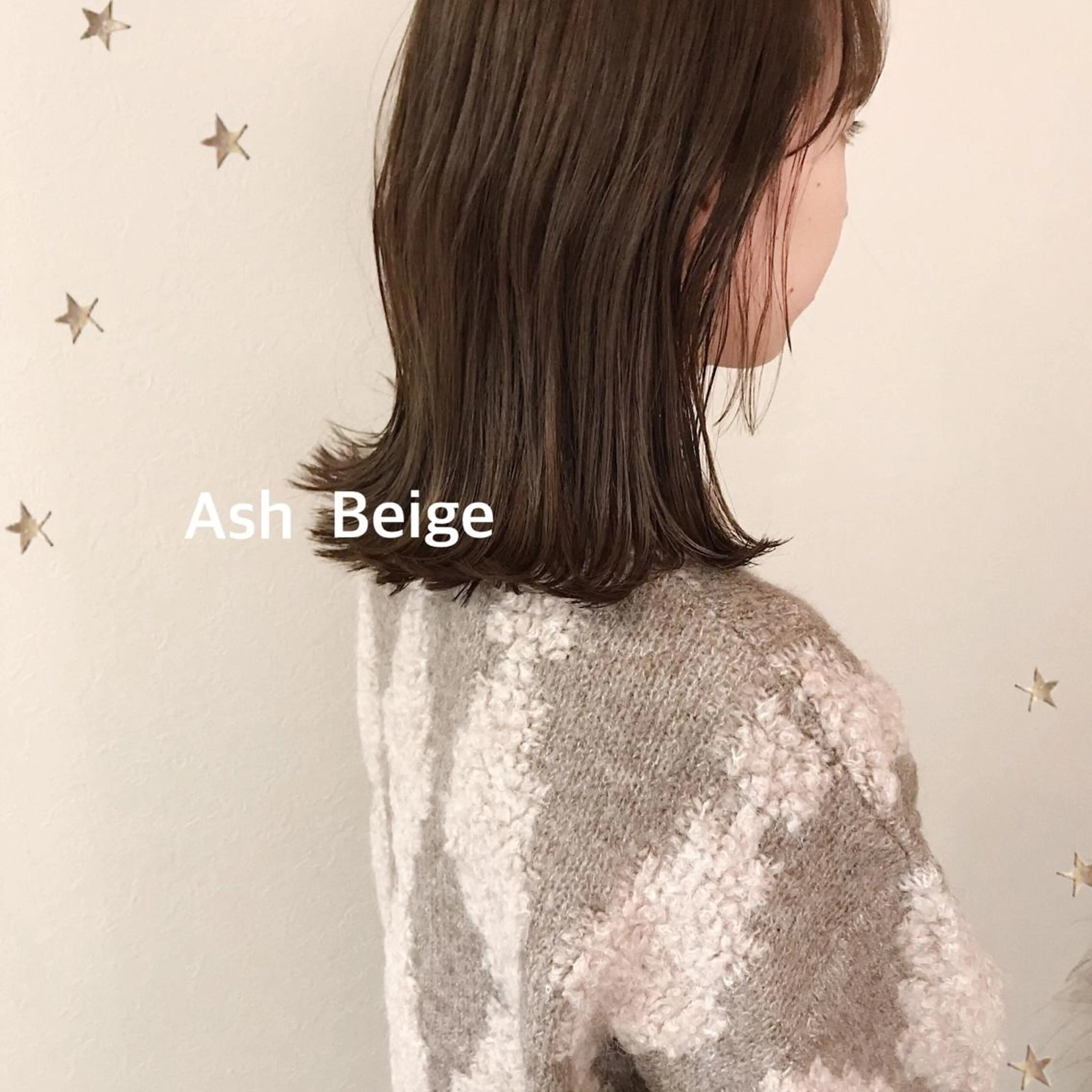 ミディアム カラー カット ヘアカラー 市川 千夏のヘアスタイル