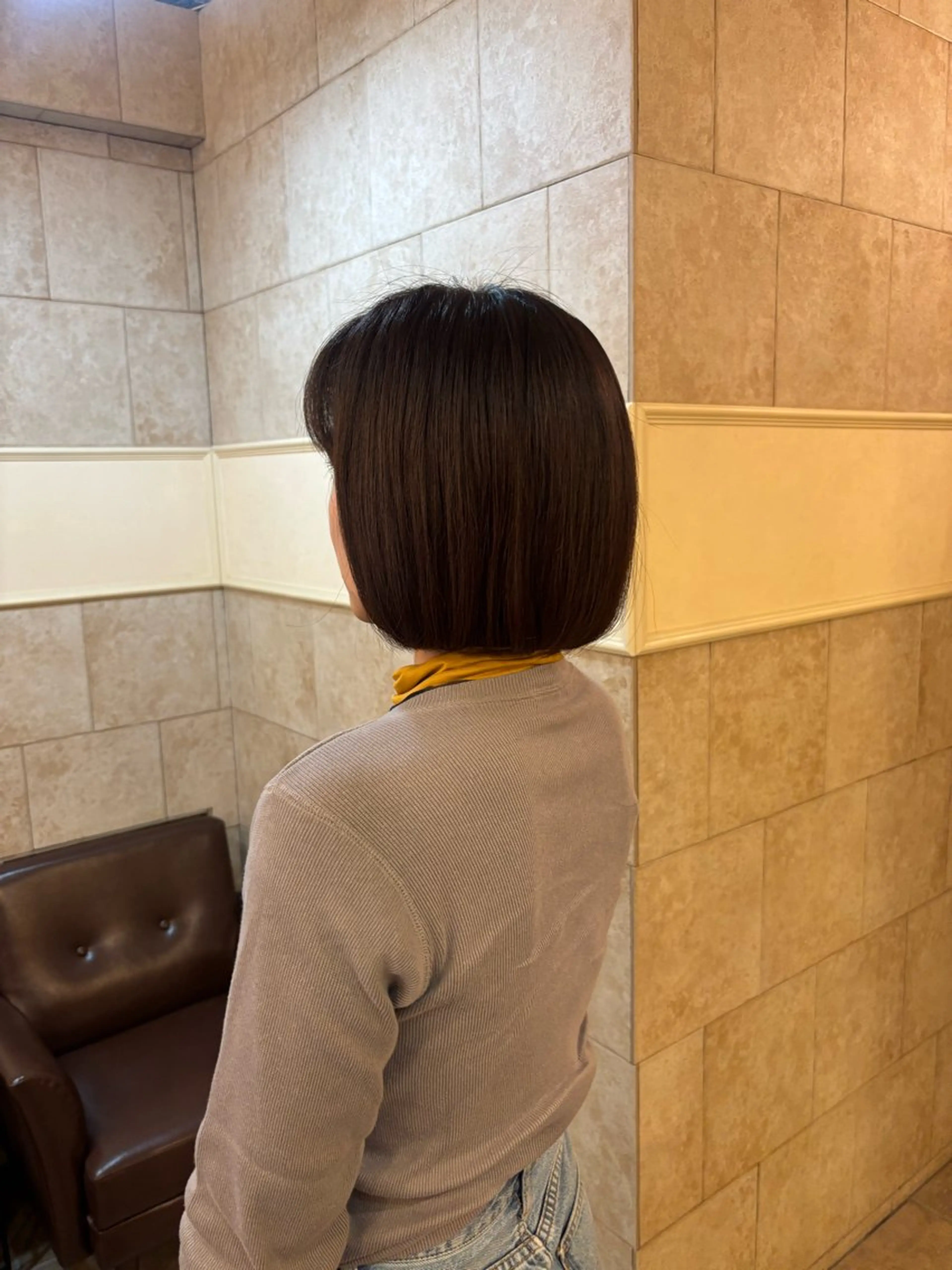 ミディアム ボブ 恩田 美波のヘアスタイル