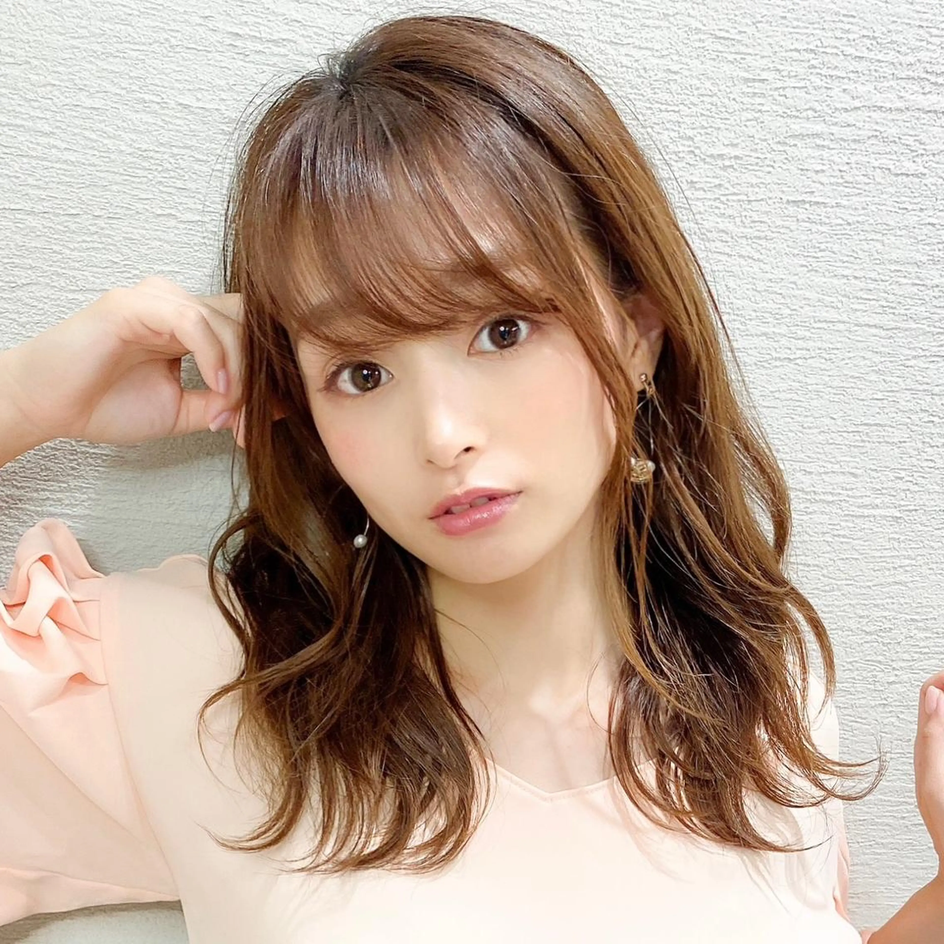 ロング カラー パーマ 小顔カット カット ヘアカラー トリートメント モテ髪×トレンド💕 小顔レイヤー 金井のヘアスタイル