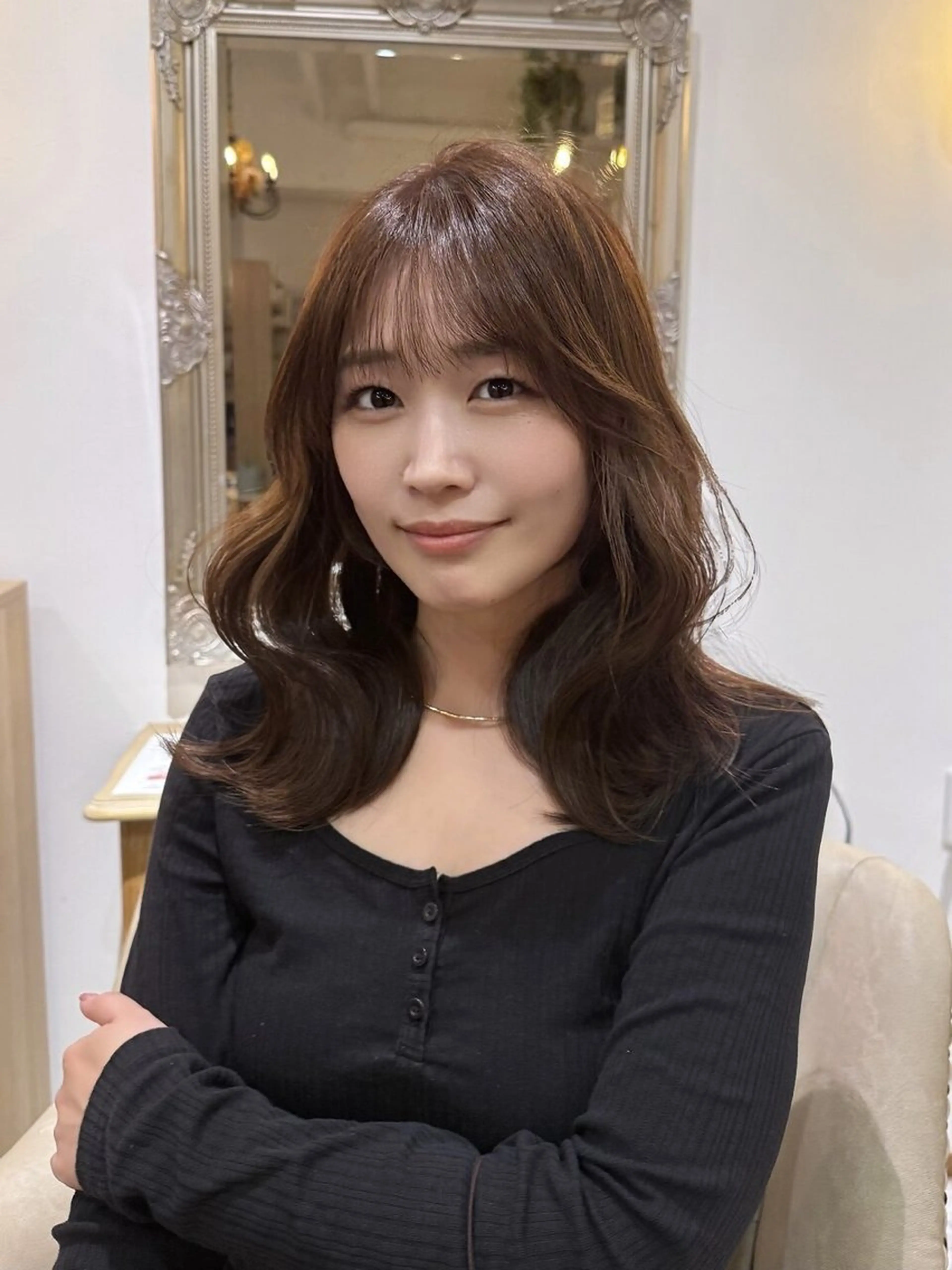 セミロング レイヤーカット 豊田市/小笠原 蒼のヘアスタイル