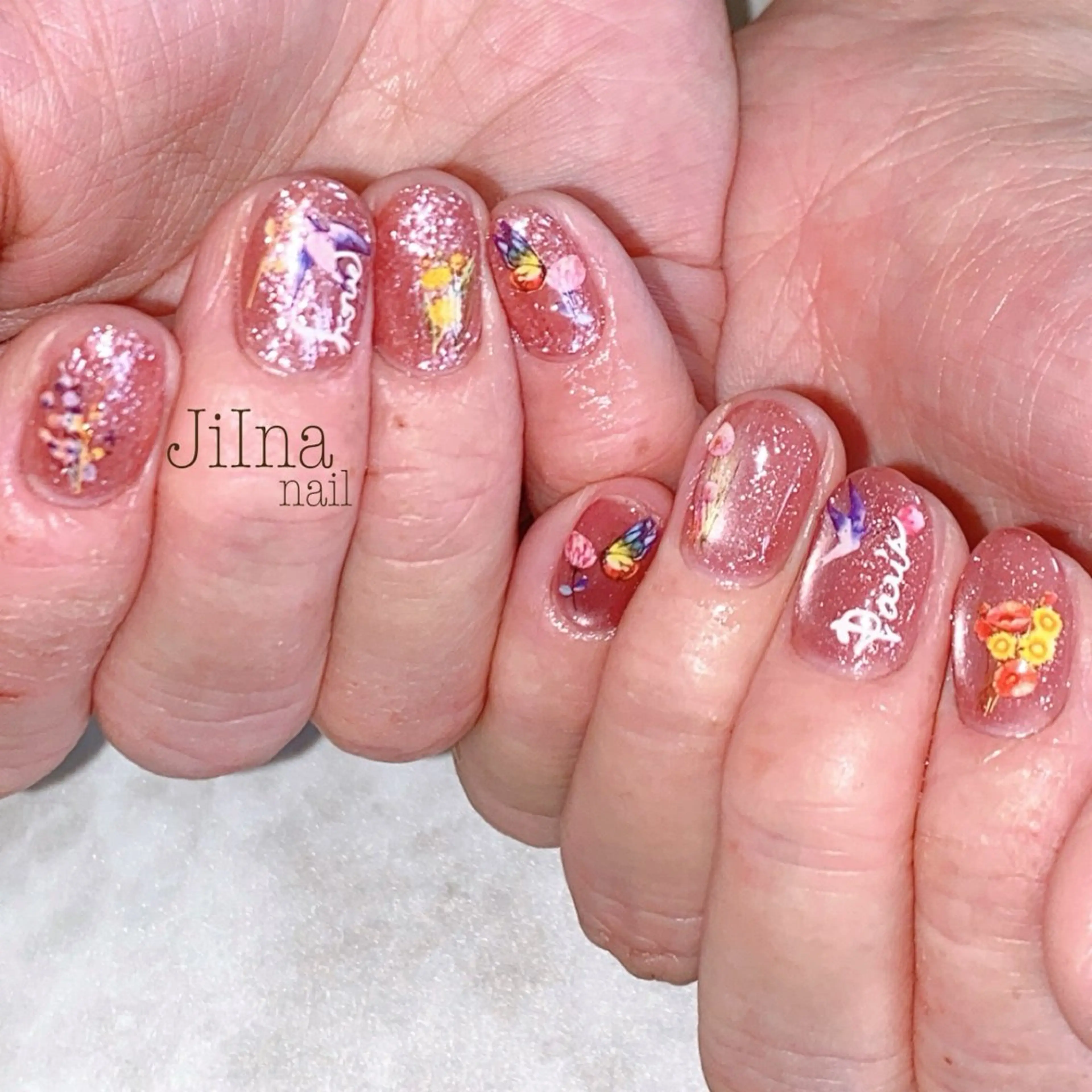 ネイル フラッシュネイル フラッシュマグ マグネットネイル JiIna nailのネイルデザイン