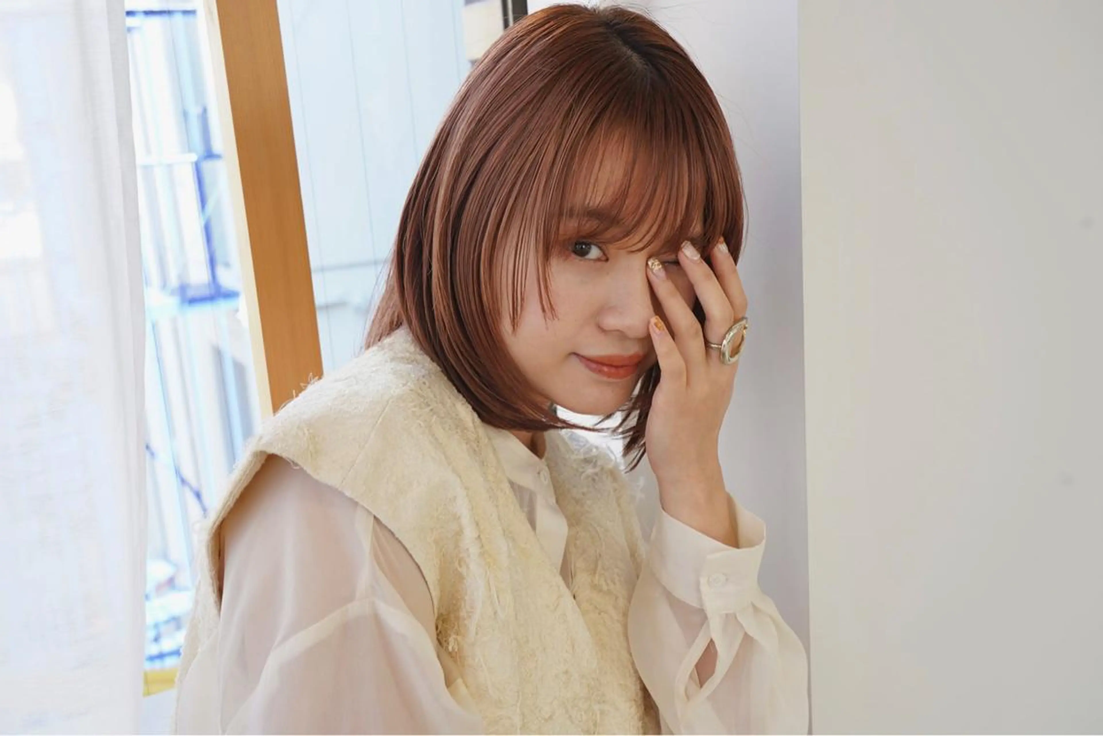 セミロング カラー ダブルカラー イルミナカラー カット ヘアカラー トリートメント ヘッドスパ CARICIA🌱 masaeのヘアスタイル