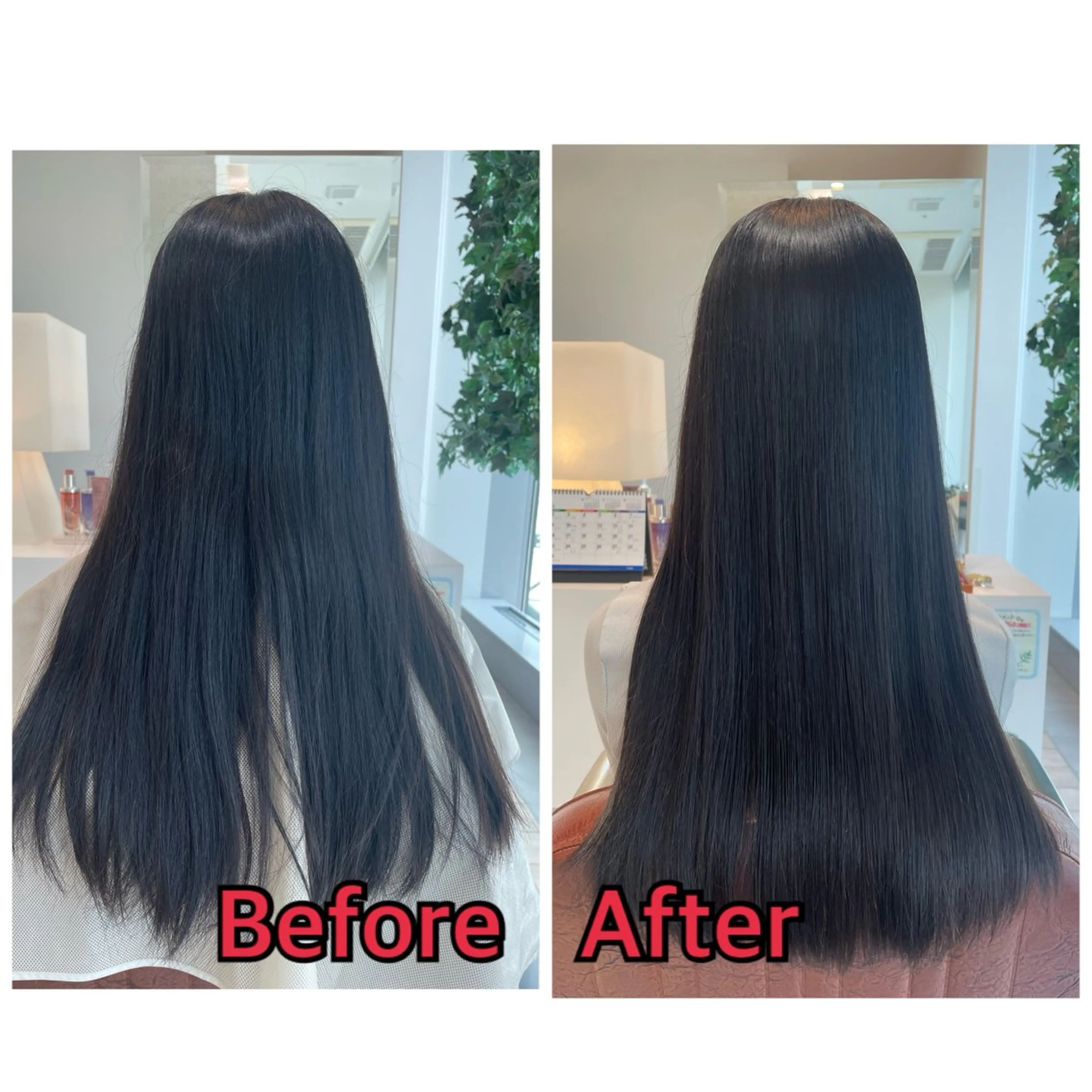 ロング 縮毛矯正 トリートメント 平 真亜里のヘアスタイル