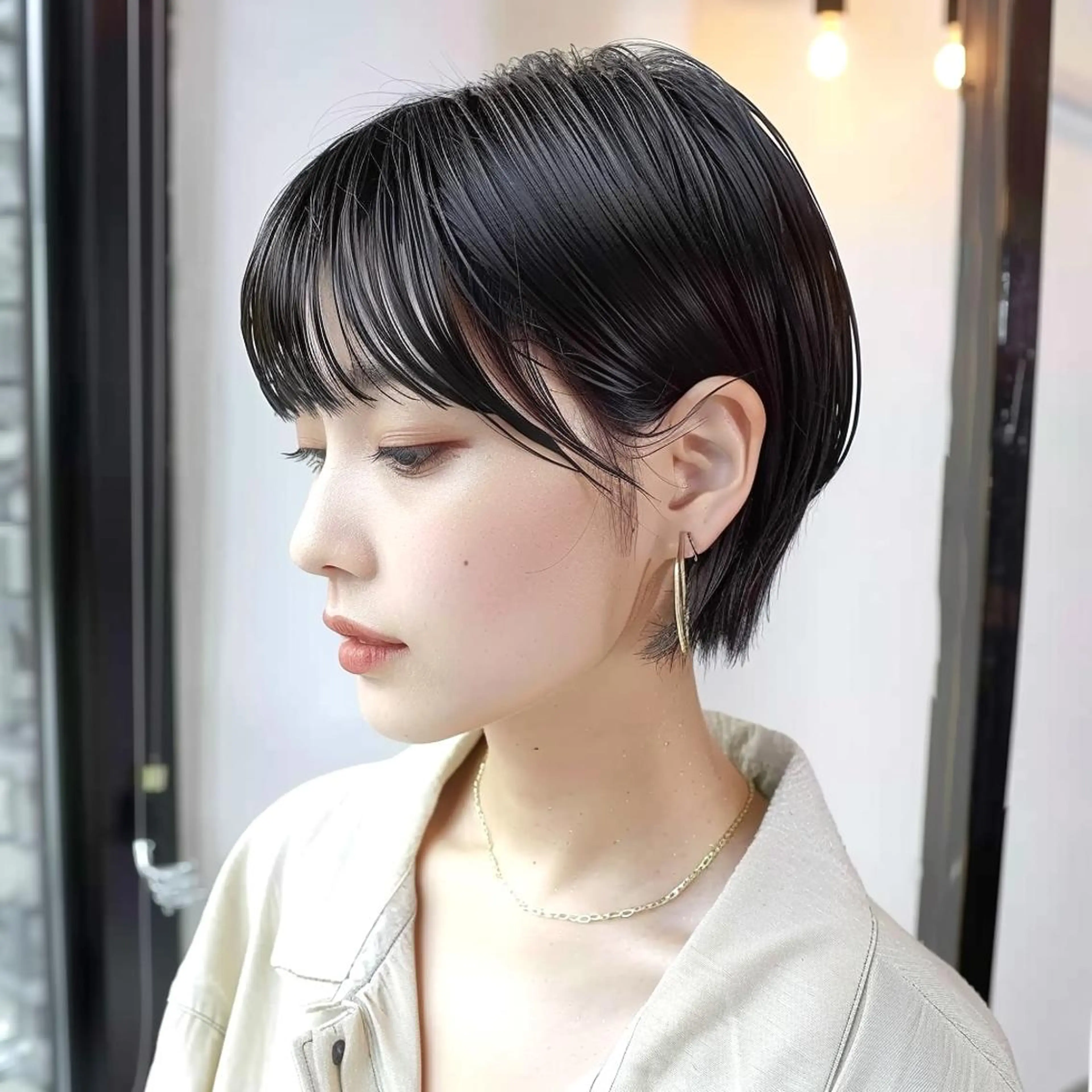 カラー ショート ボブ 髪質改善 ショートヘア 縮毛矯正 酸性ストレート レヴ　草加駅3分🌻 ✂️早朝深夜営業🌱のヘアスタイル