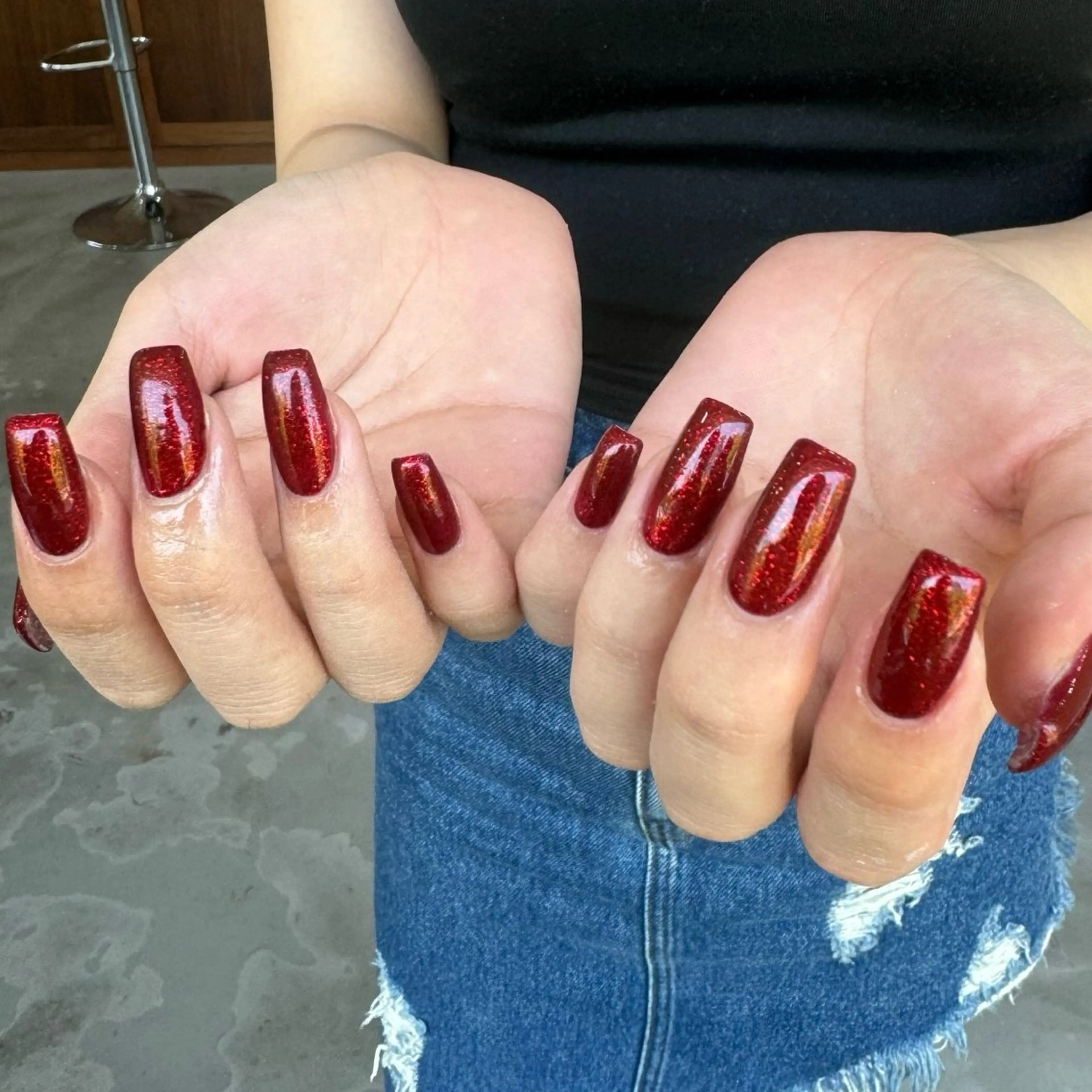 ネイル ラメ(グリッター) ワンカラーネイル EYE & NAIL salon “ N “所属・“N” Yunaのネイルデザイン