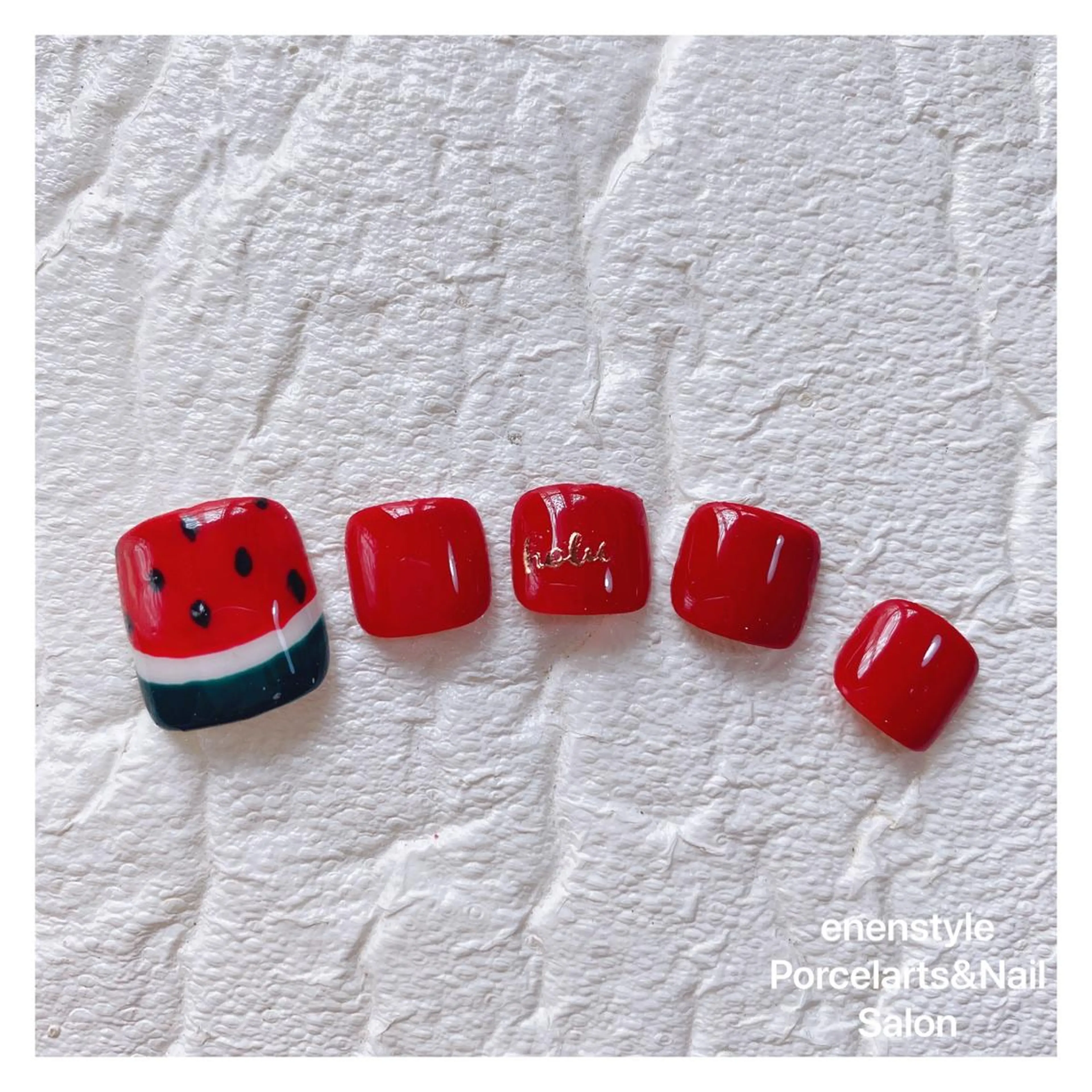 ショート ネイル ハンドネイル フットネイル 👑enen style👑のネイルデザイン