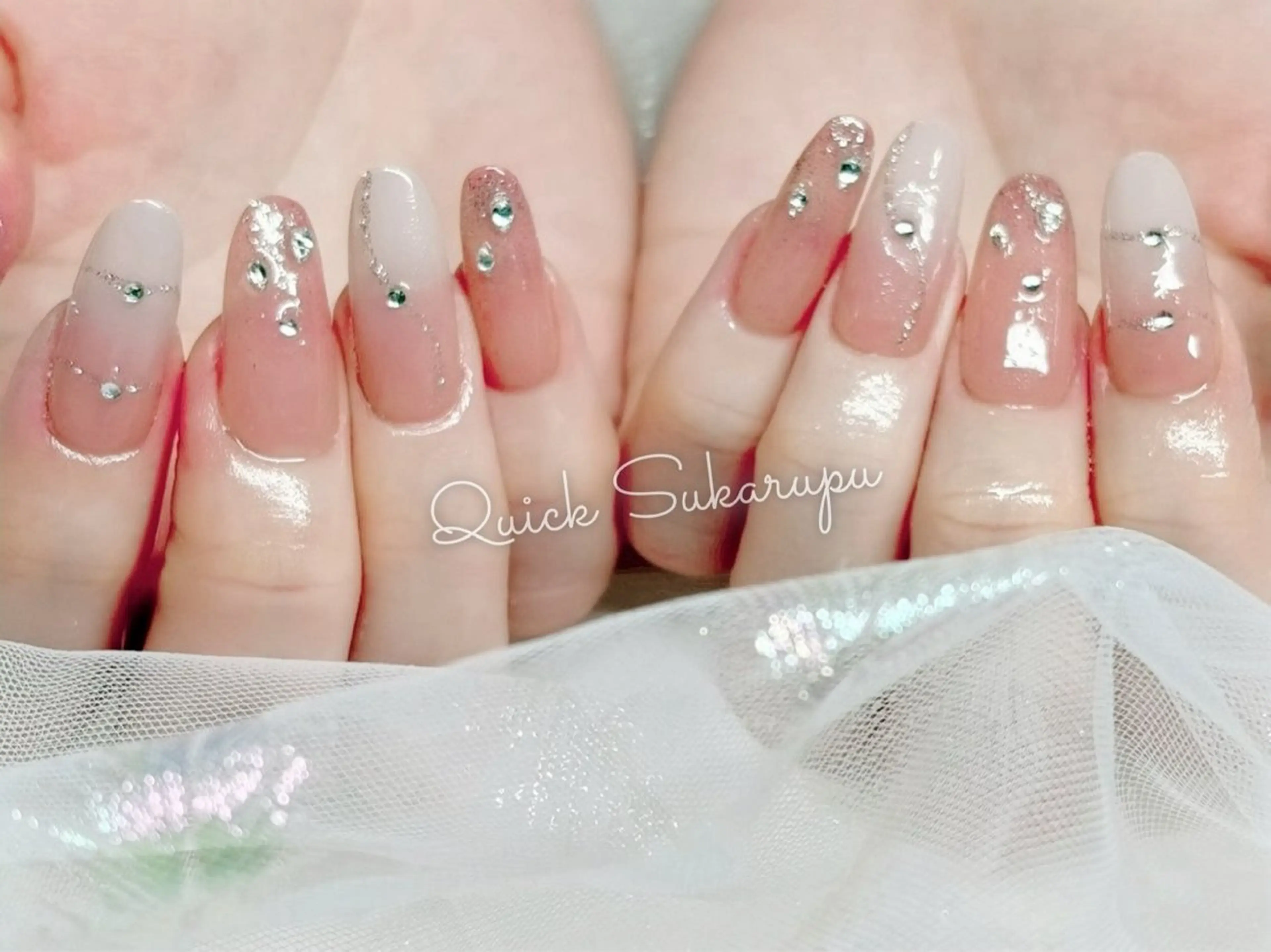 ネイル ハンドネイル Quick Sukarupu 池袋東口【チップ長さだし専門店】所属・Quick Sukarupu池袋のネイルデザイン