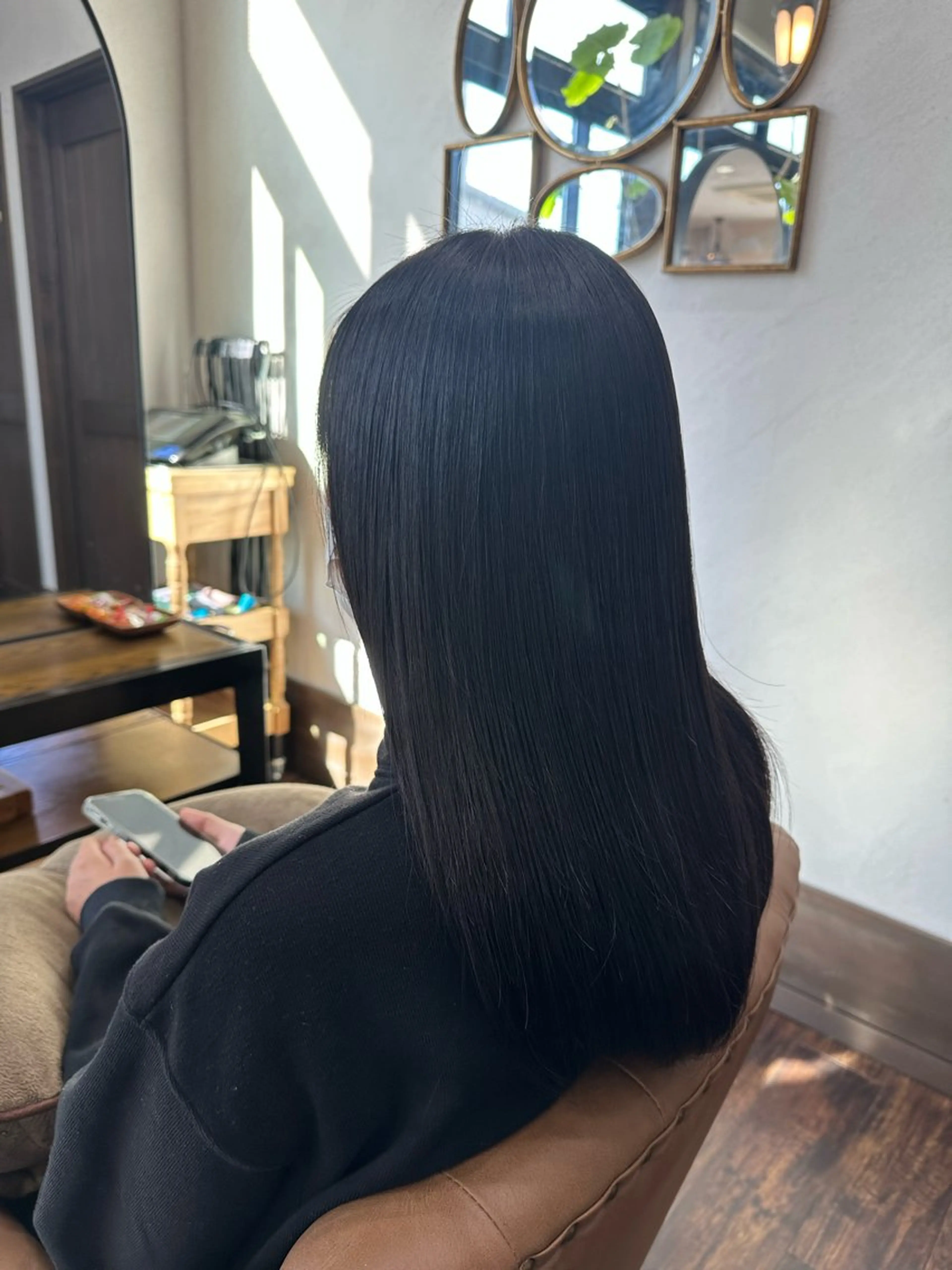 レディースカット+縮毛矯正の写真