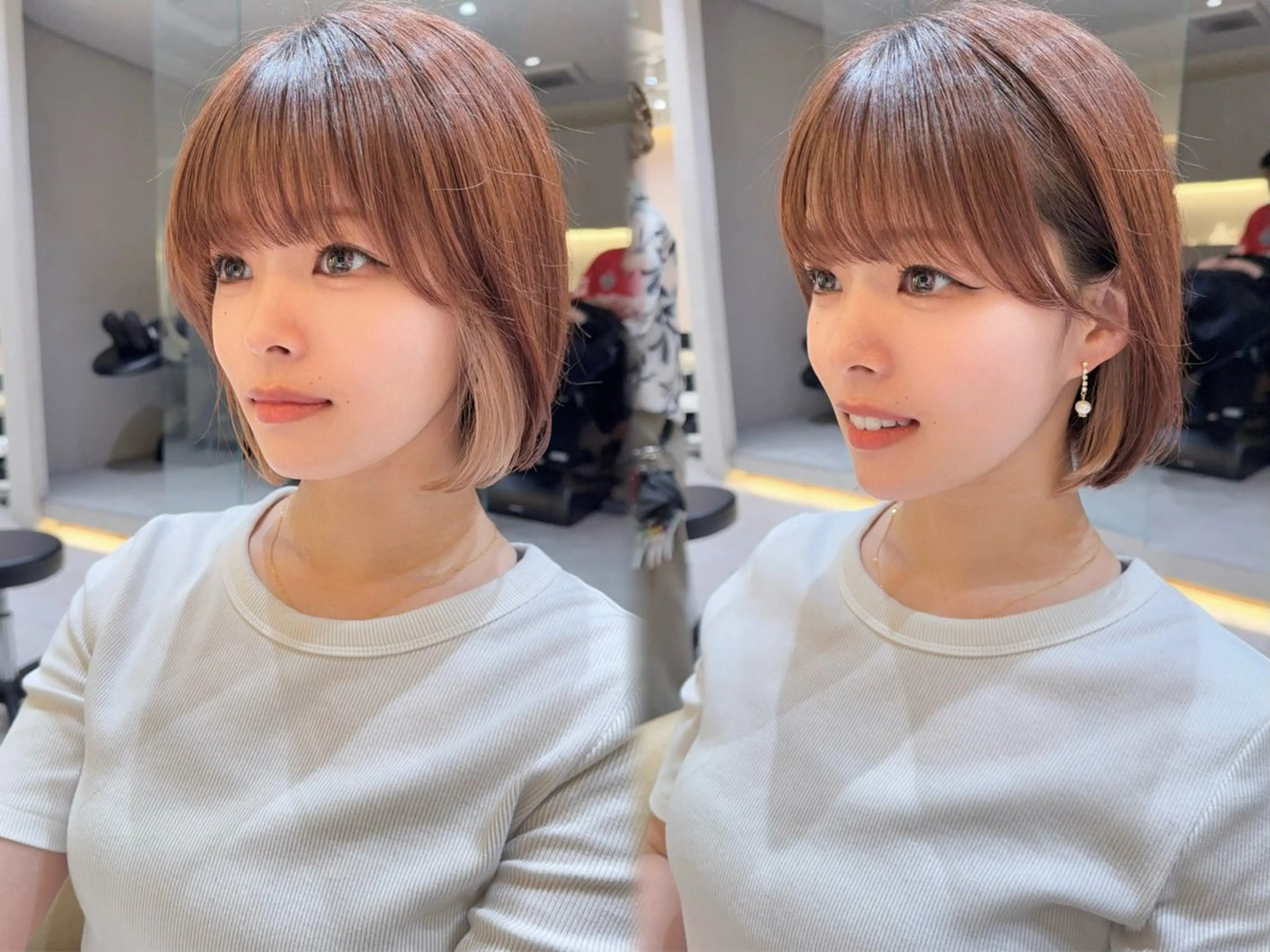 ショート カラー カット 縮毛矯正✨🫧 レイヤー川村利幸のヘアスタイル