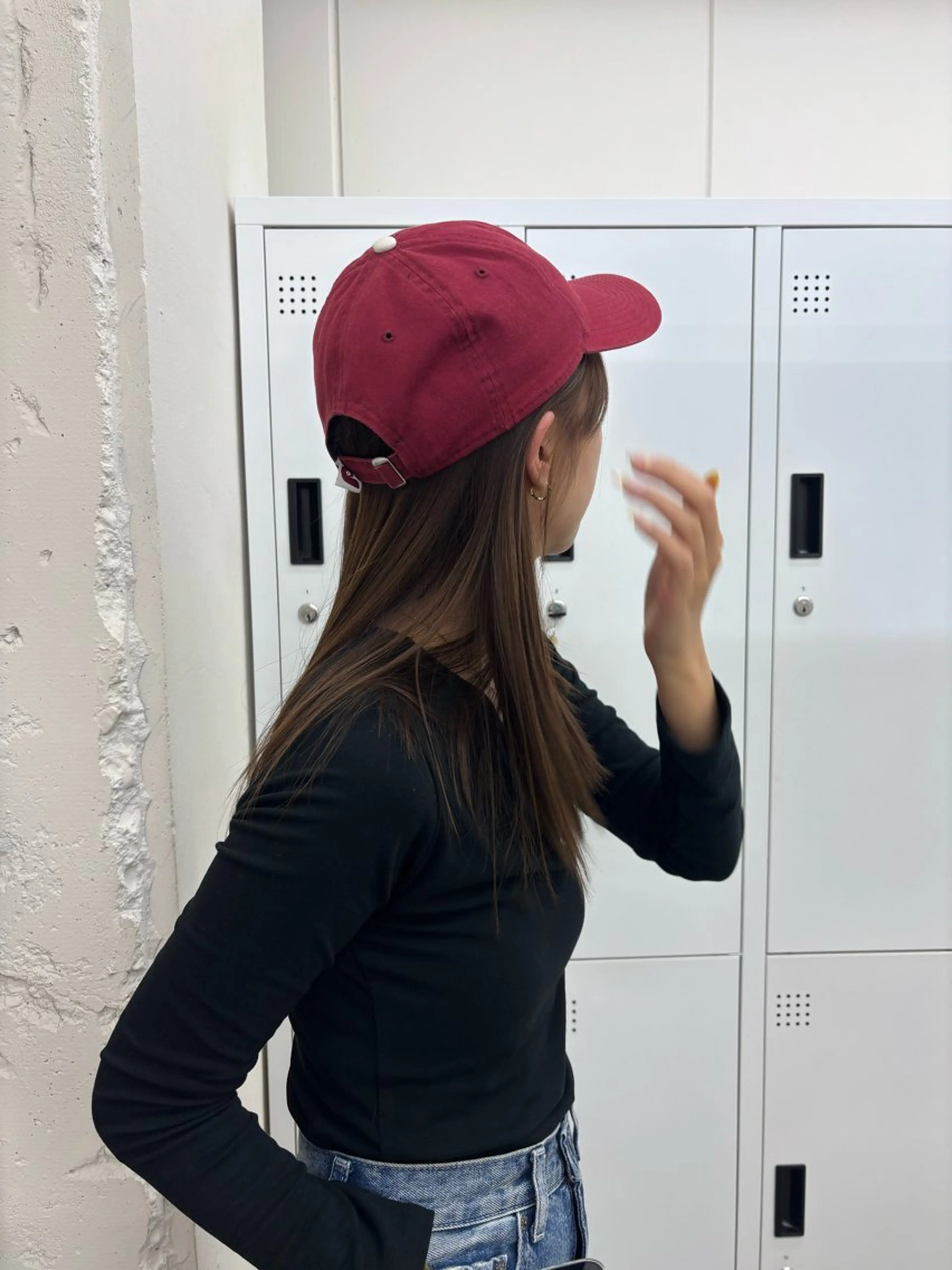 セミロング カラー ベージュカラー 前髪カット/韓国/ モモカ🎀のヘアスタイル