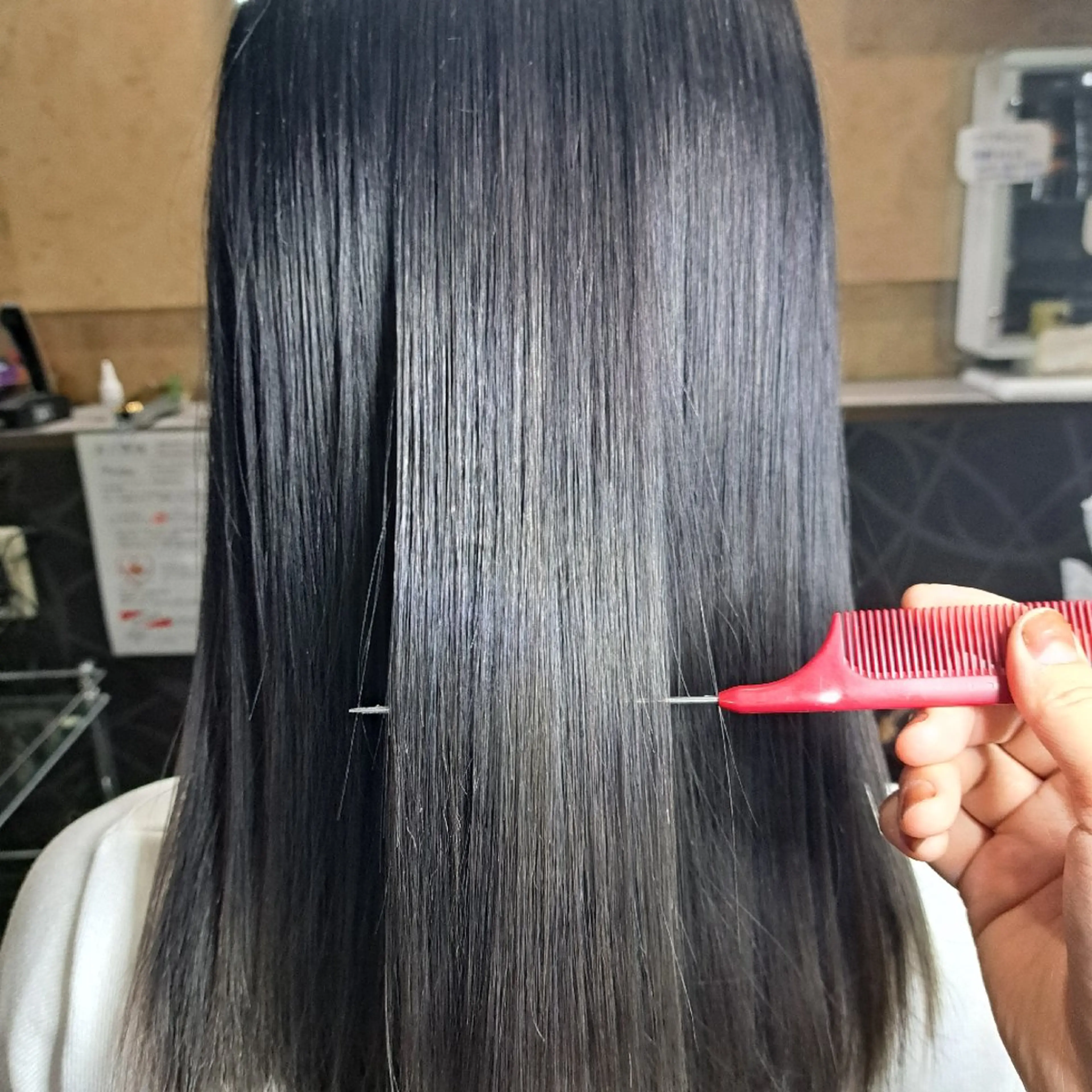 セミロング 酸性ストレート 中村  美暁のヘアスタイル