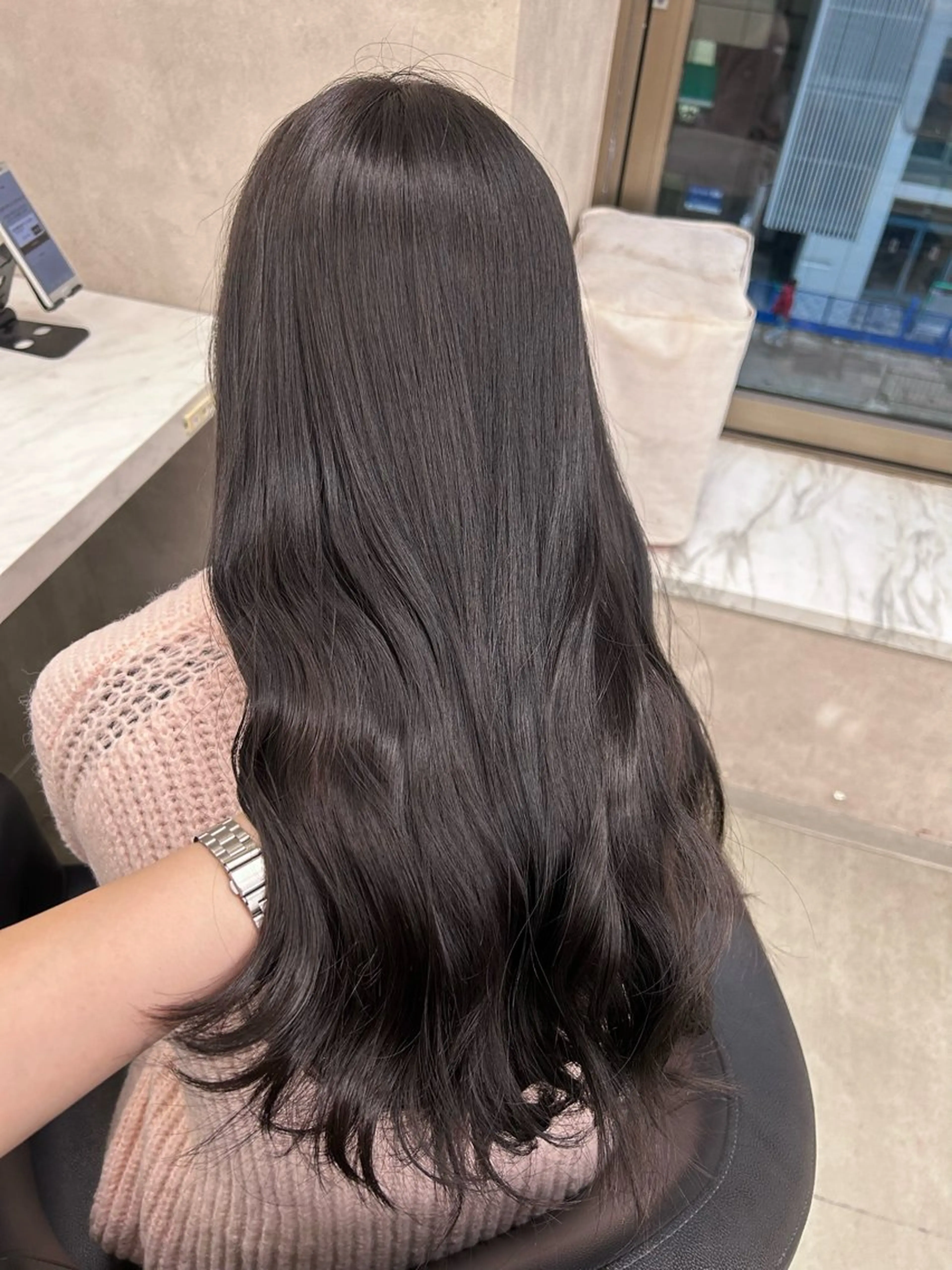 カラー 透明感ベージュ🤎 ナチュラルレイヤーのヘアスタイル