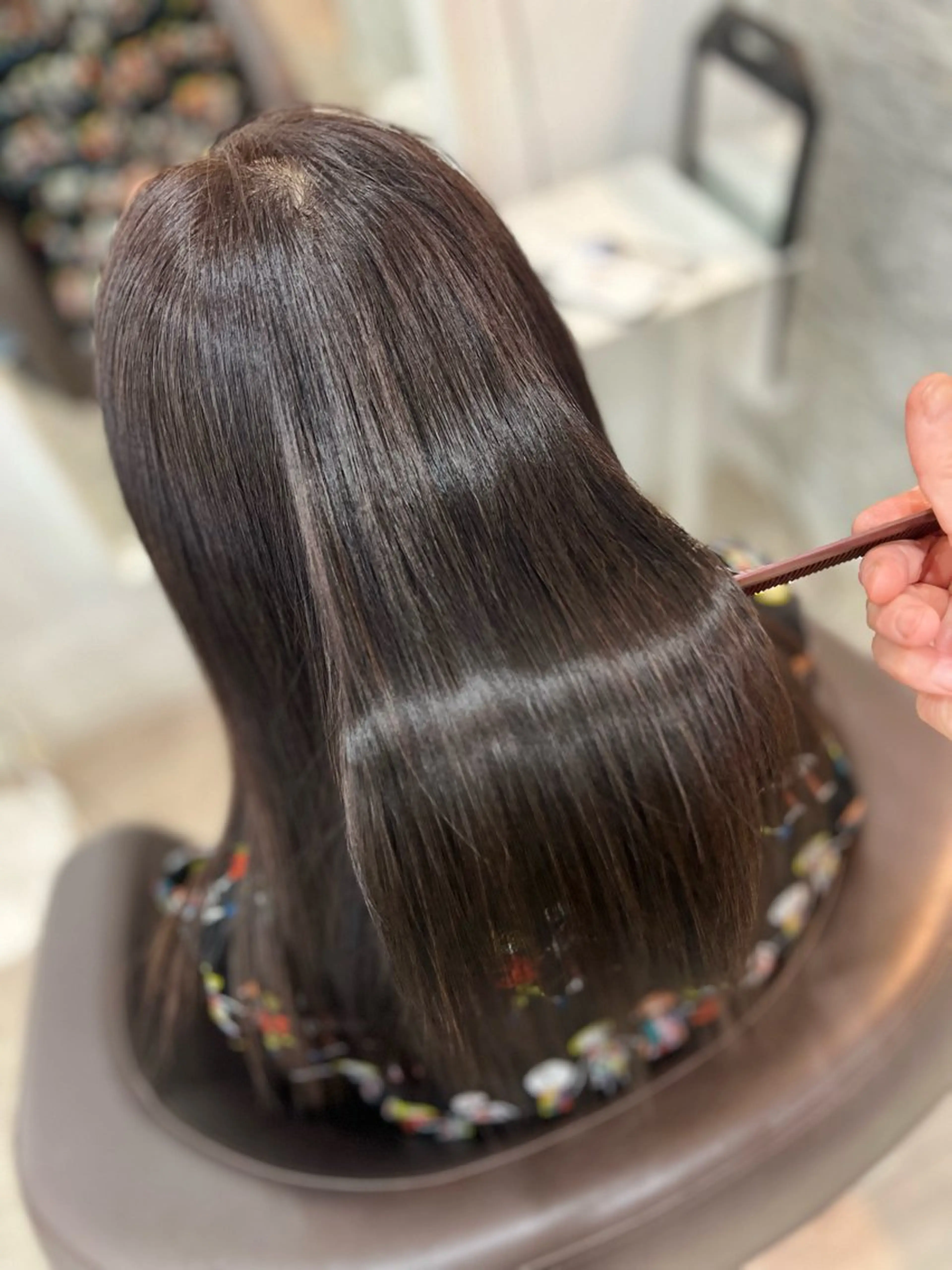 セミロング トリートメント カット ヘアカラー トリートメント メテオ ／ヘアカラー 西川菜実のヘアスタイル