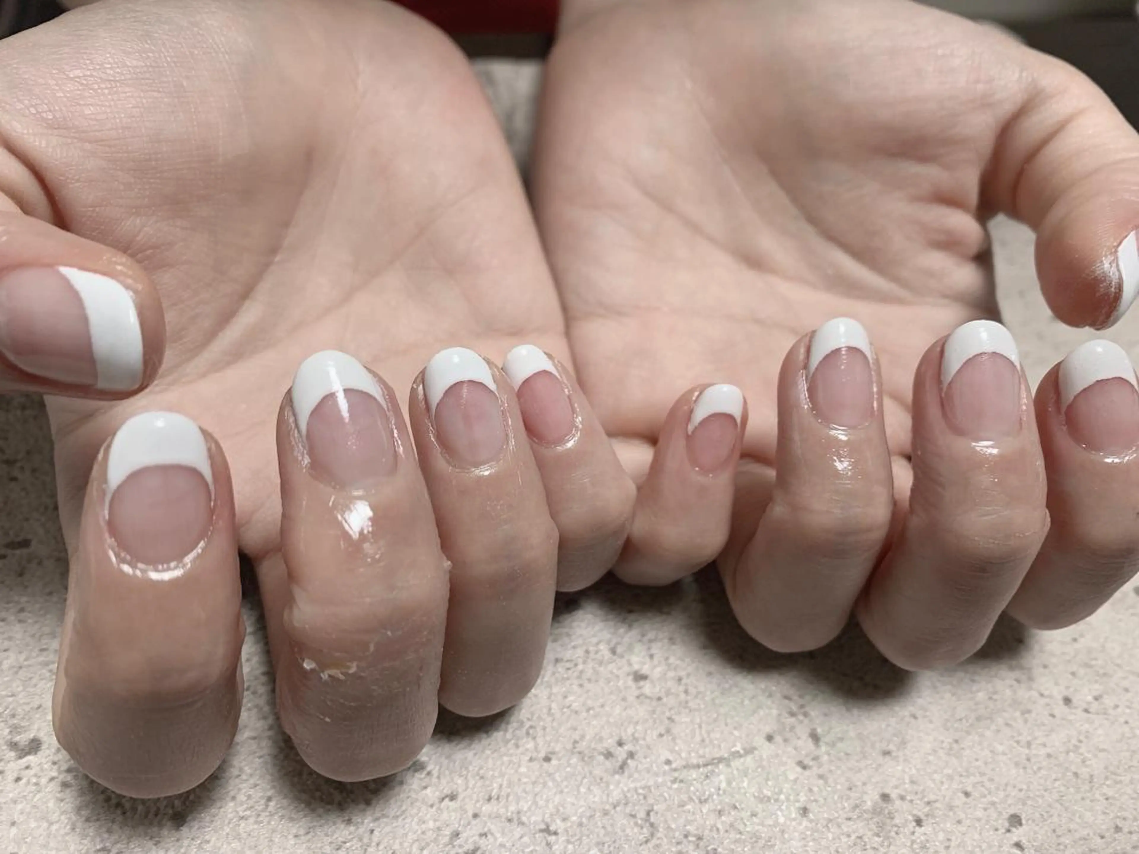 ネイル フレンチネイル ホワイト kikinail 溝の口のネイルデザイン