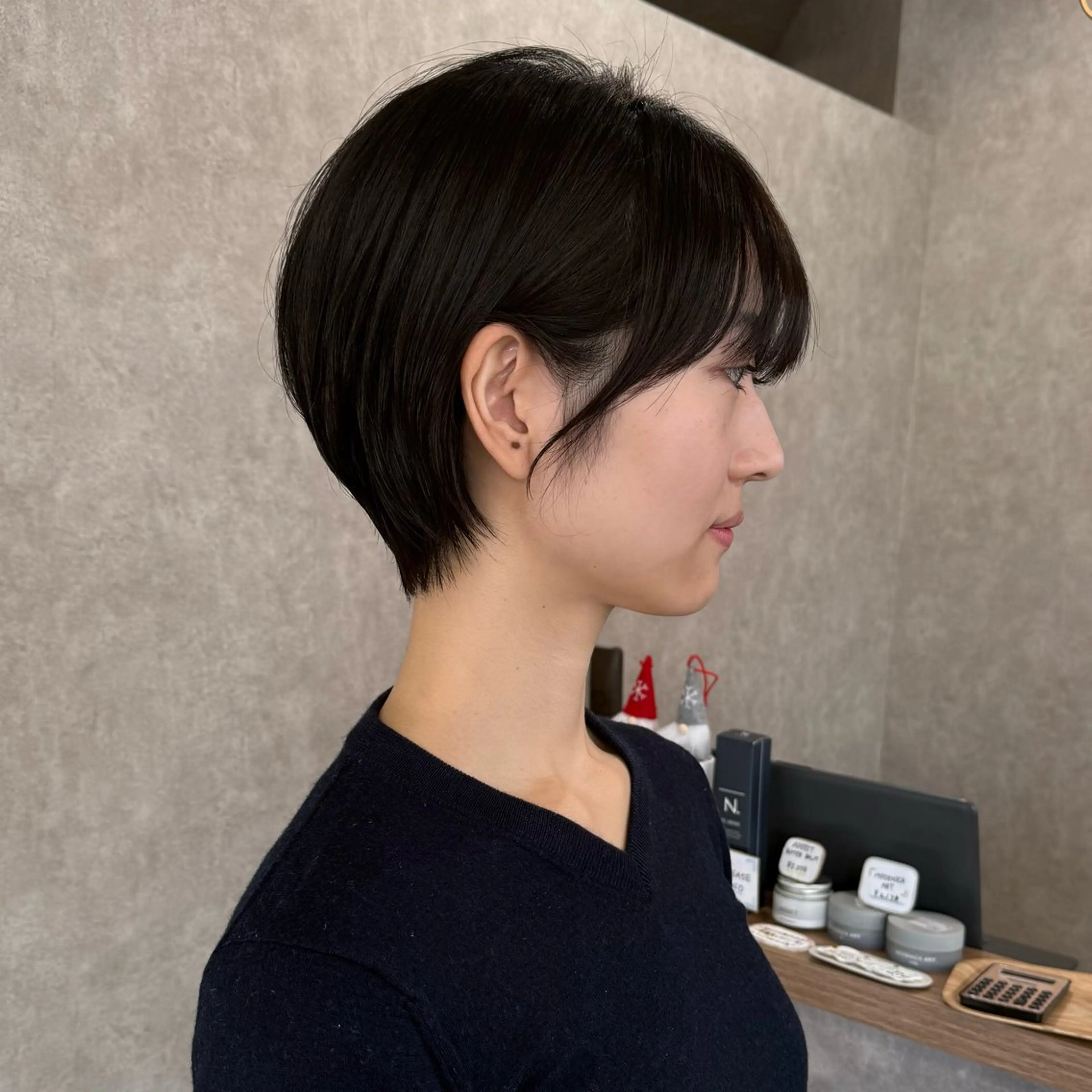 ショート カット ヘッドスパ 丸みショート🧸 積田 佳奈のヘアスタイル