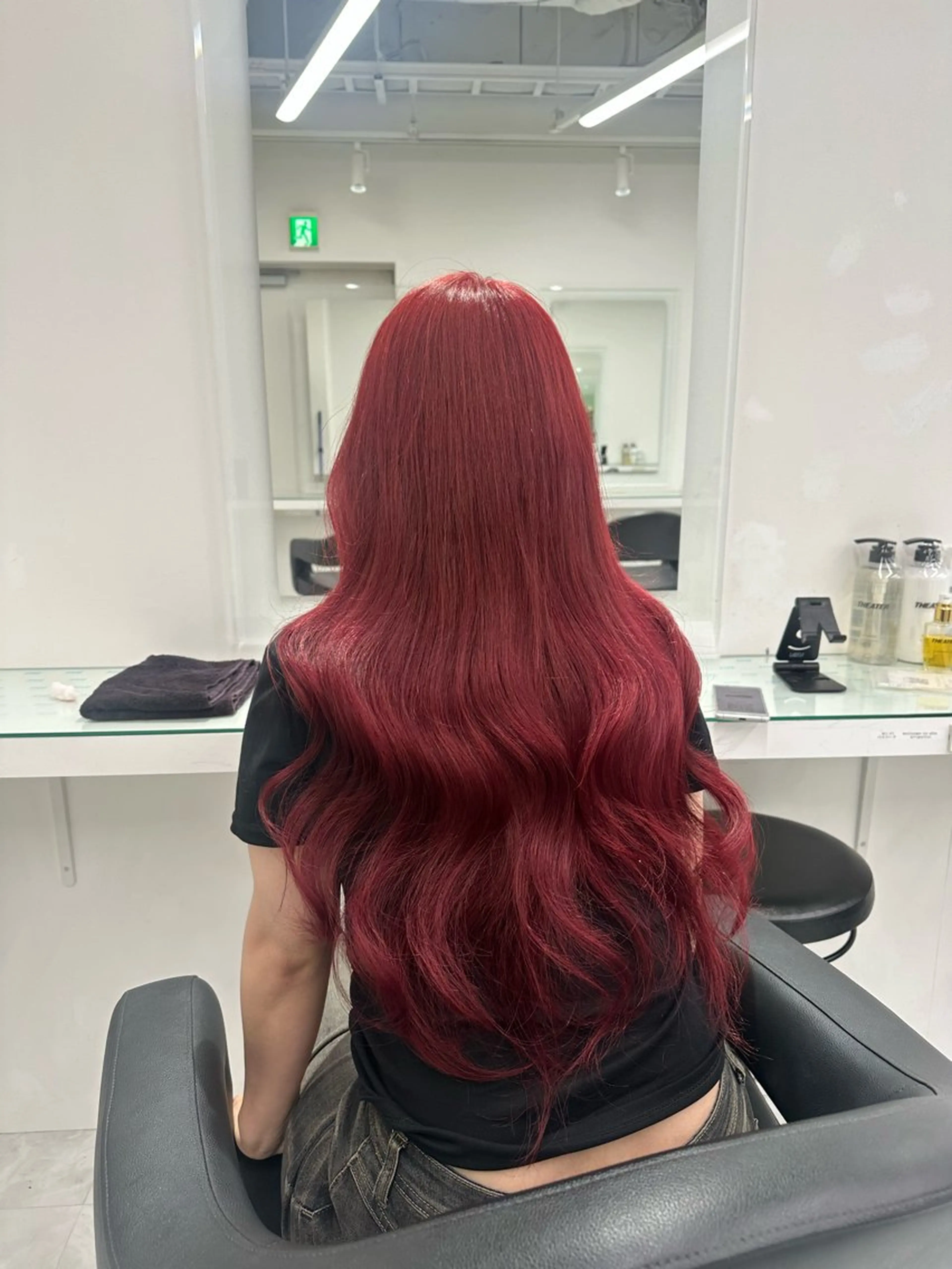 ロング カラー トレンド暖色ヘア🍒 miu🍒のヘアスタイル