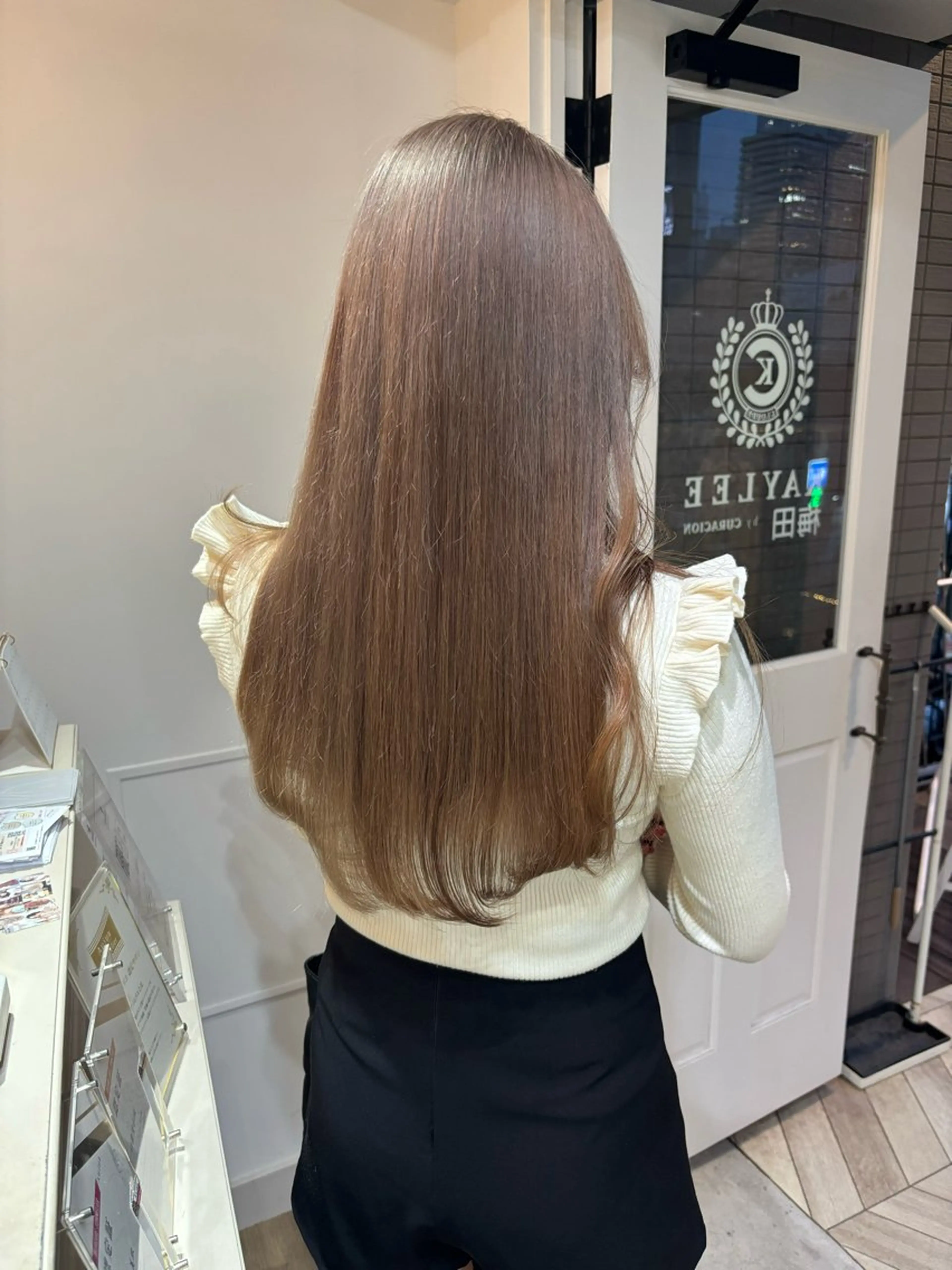 ロング カラー Risa🐈‍⬛/ グレージュ/透明感のヘアスタイル