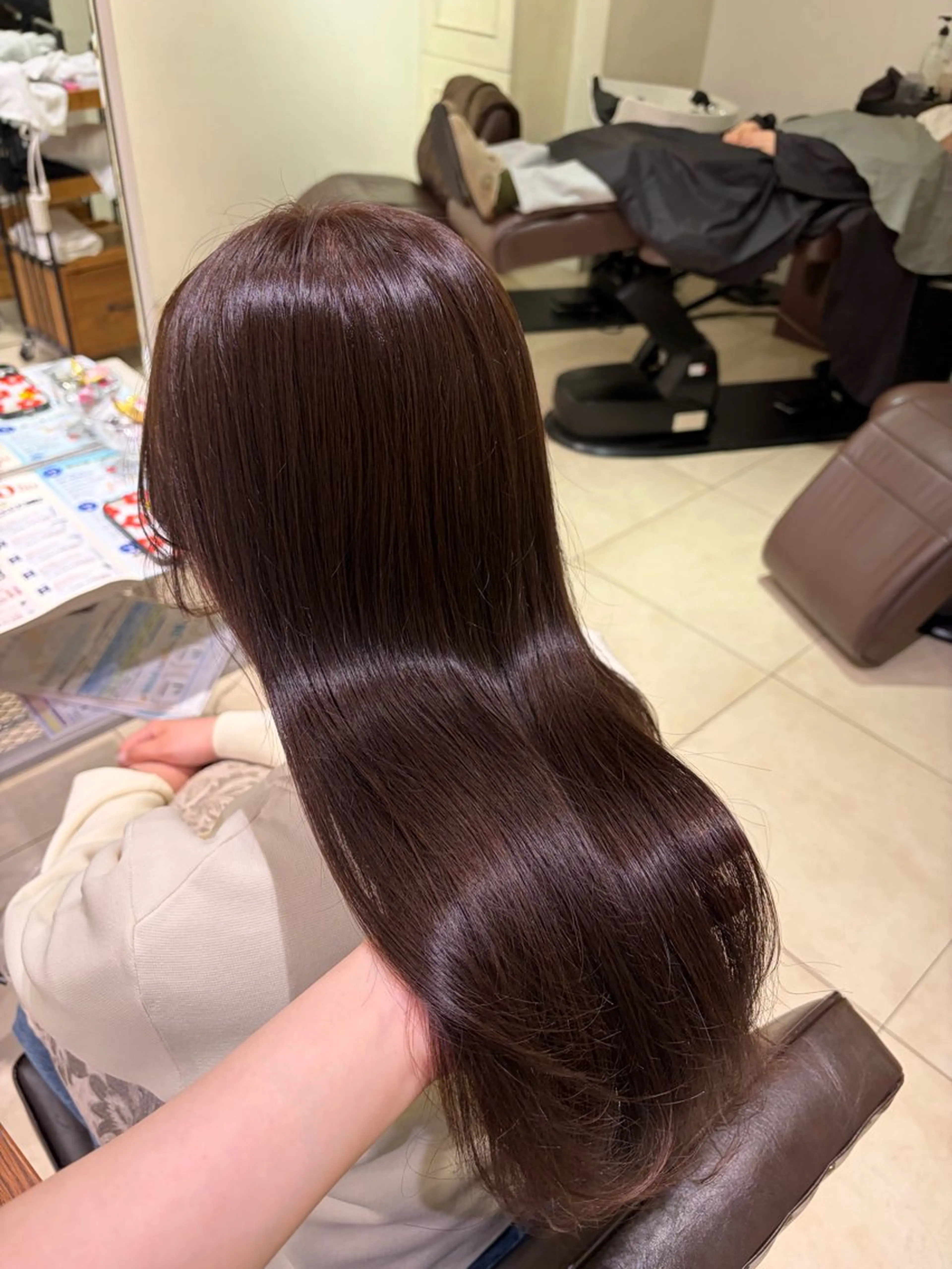 セミロング カット ヘアカラー トリートメント 艶カラー🌟髪質改善 髙畑爽のヘアスタイル