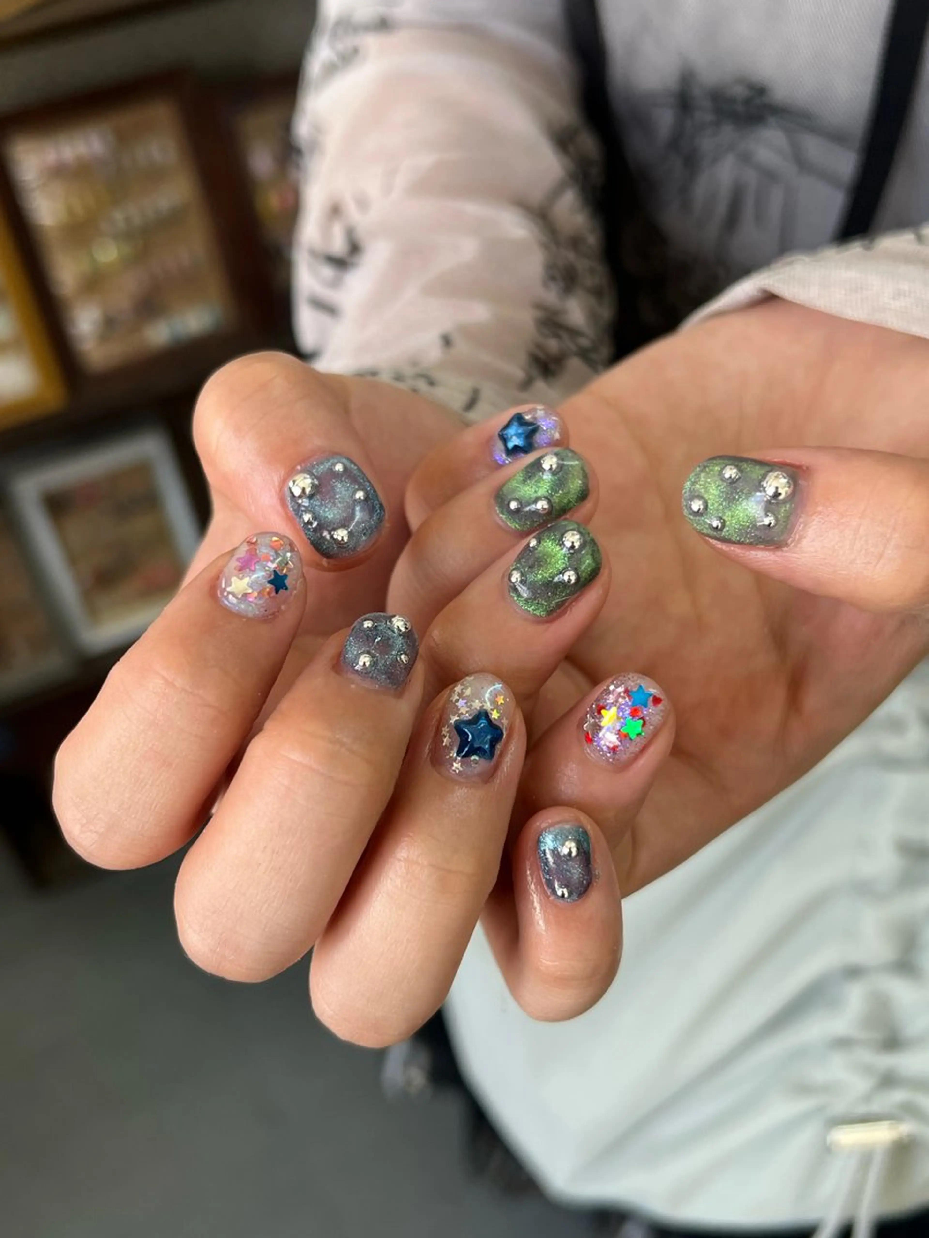 ネイル ハンドネイル Hata nail 🎀個性派ニュアンスのネイルデザイン