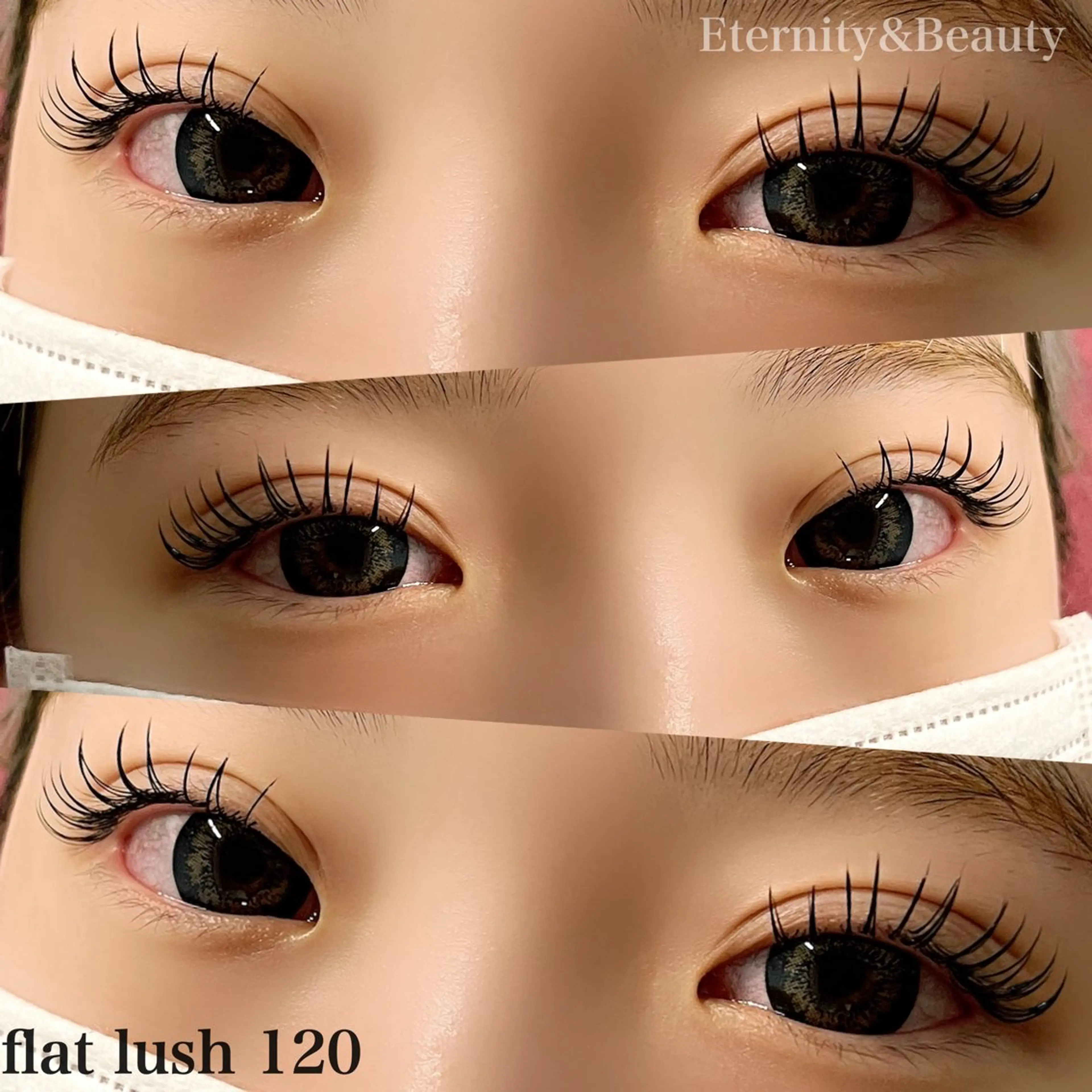 マツエク・マツパ 束感まつ毛 Dカール フラットラッシュ Eternity 山中のマツエク・マツパデザイン