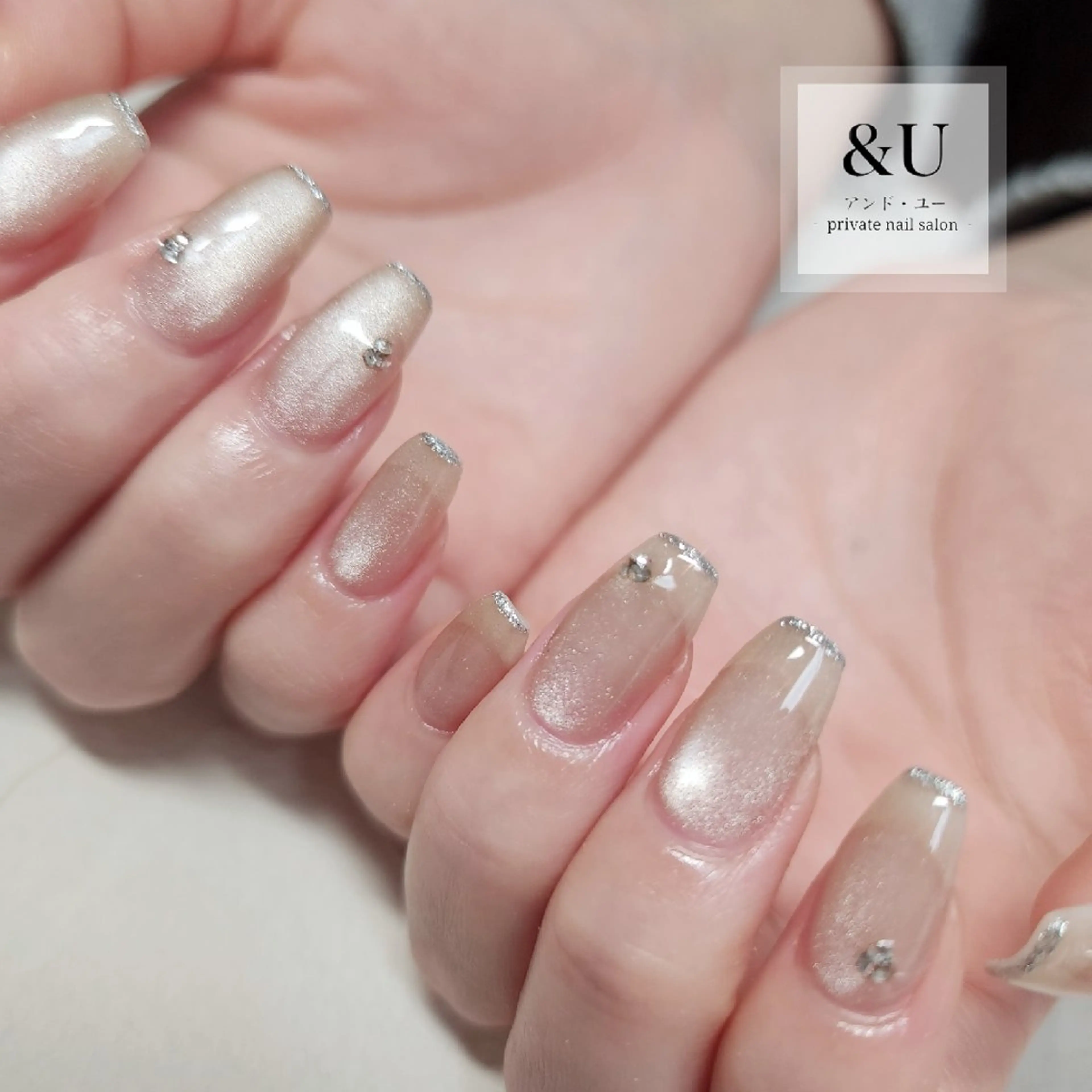 ネイル ロングネイル マグネットネイル 持ち込み ＆Ｕ (アンド・ユー)のネイルデザイン