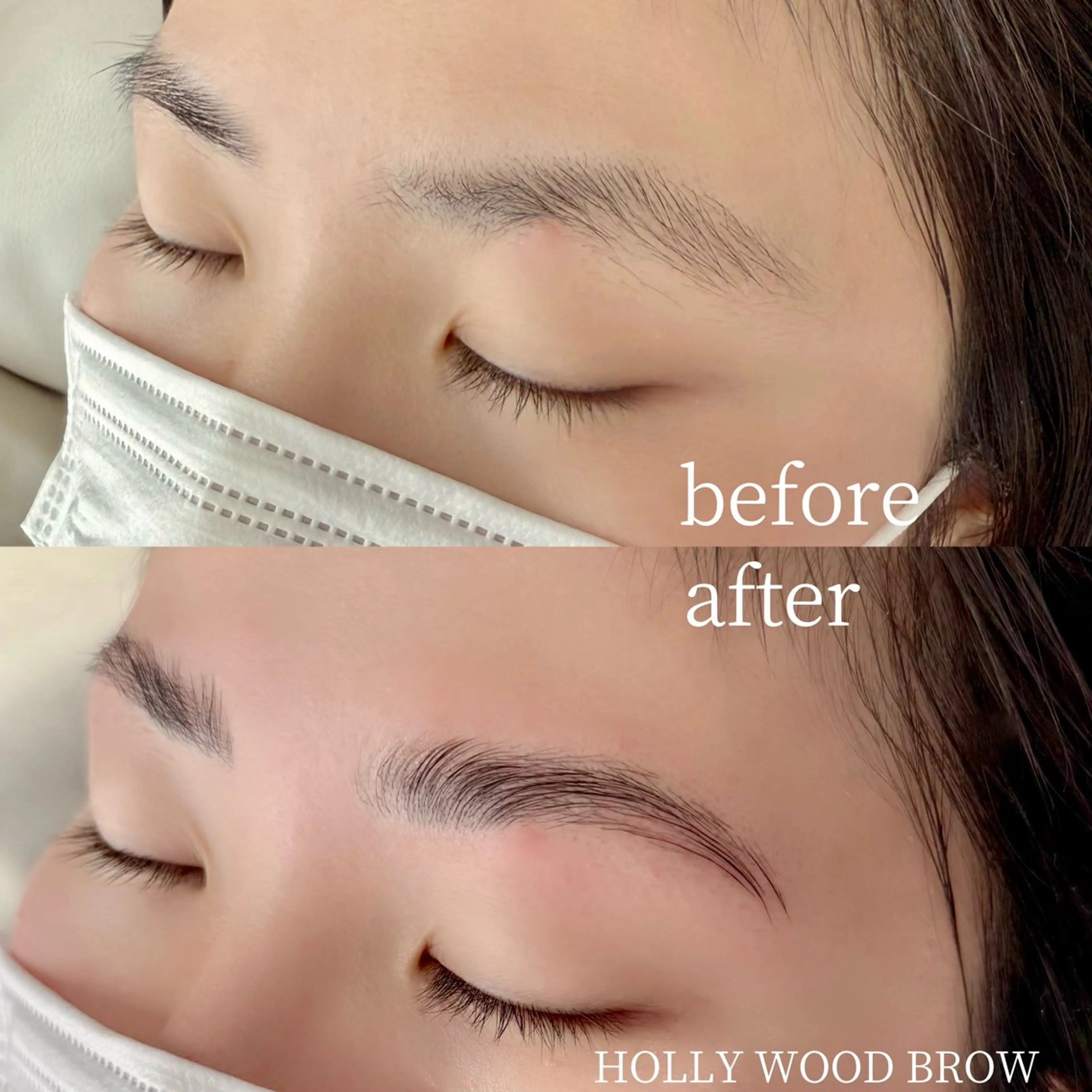 アイブロウ ハリウッドブロウリフト 岩本 麻那のマツエク・マツパデザイン