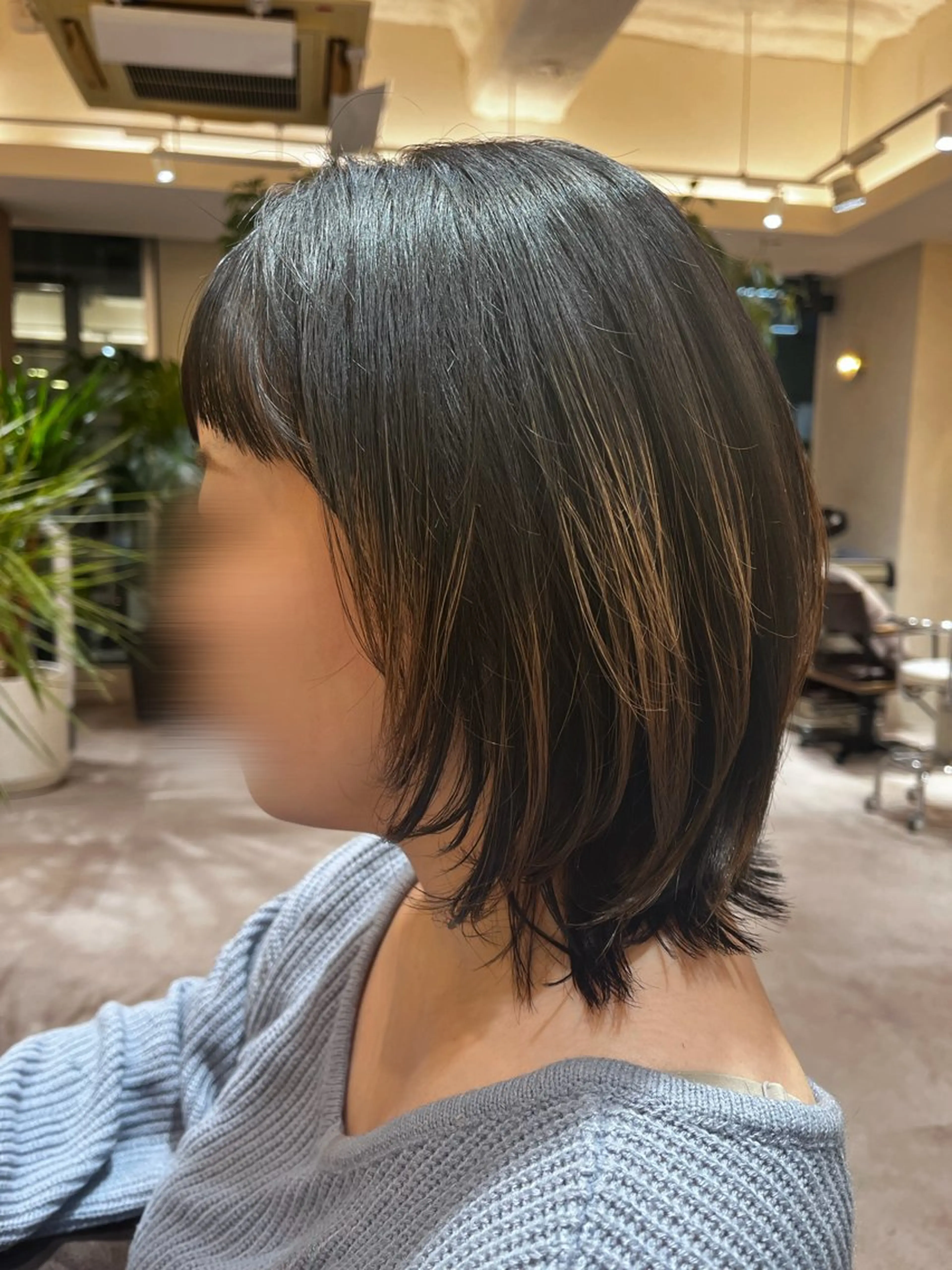 ミディアム Ha naのヘアスタイル