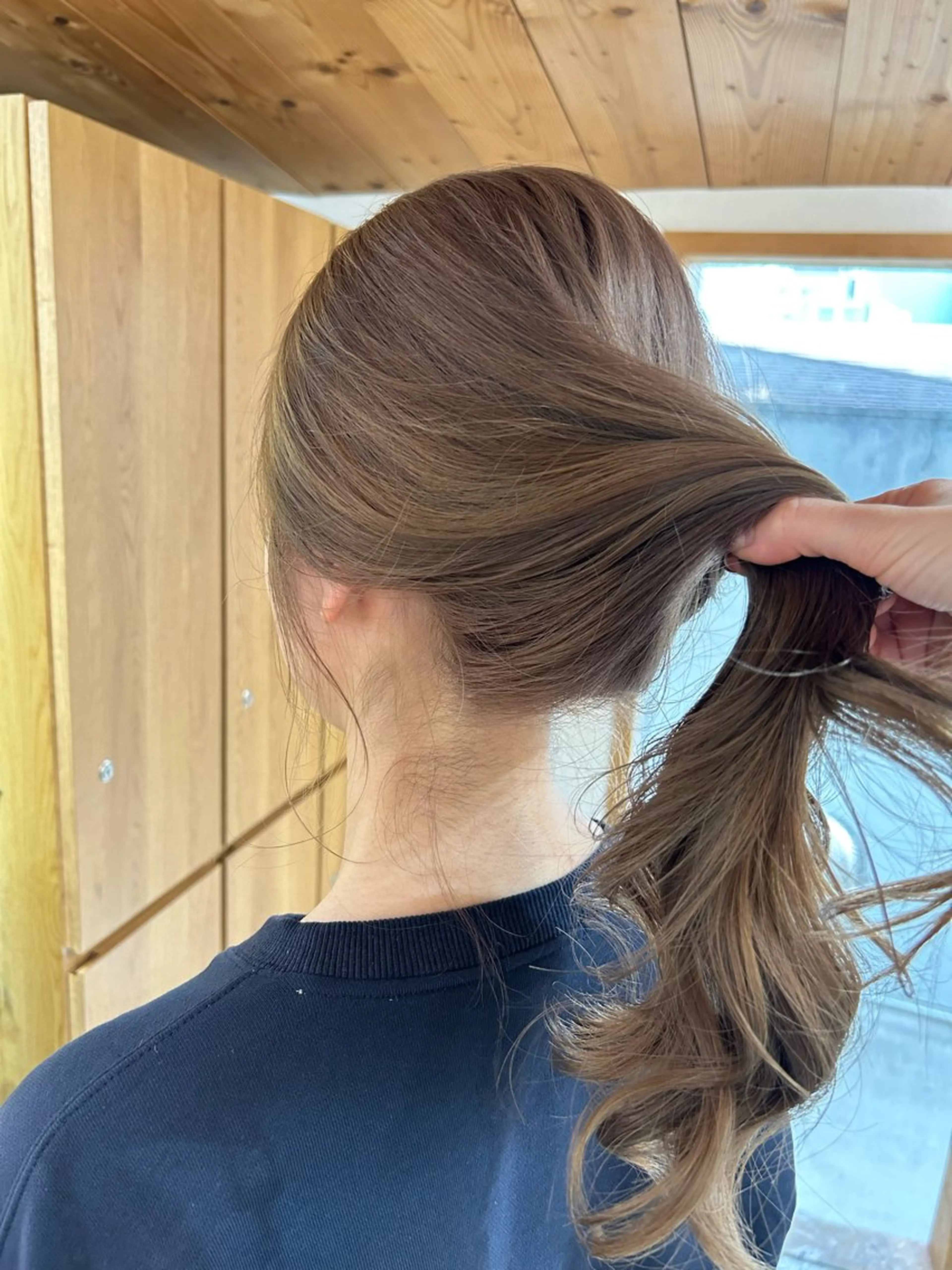 ロング カラー メンズ グレージュ ミルクティーグレージュ カット ヘアカラー トリートメント 🧸艶々韓国ヘア 🧁mizunaのヘアスタイル