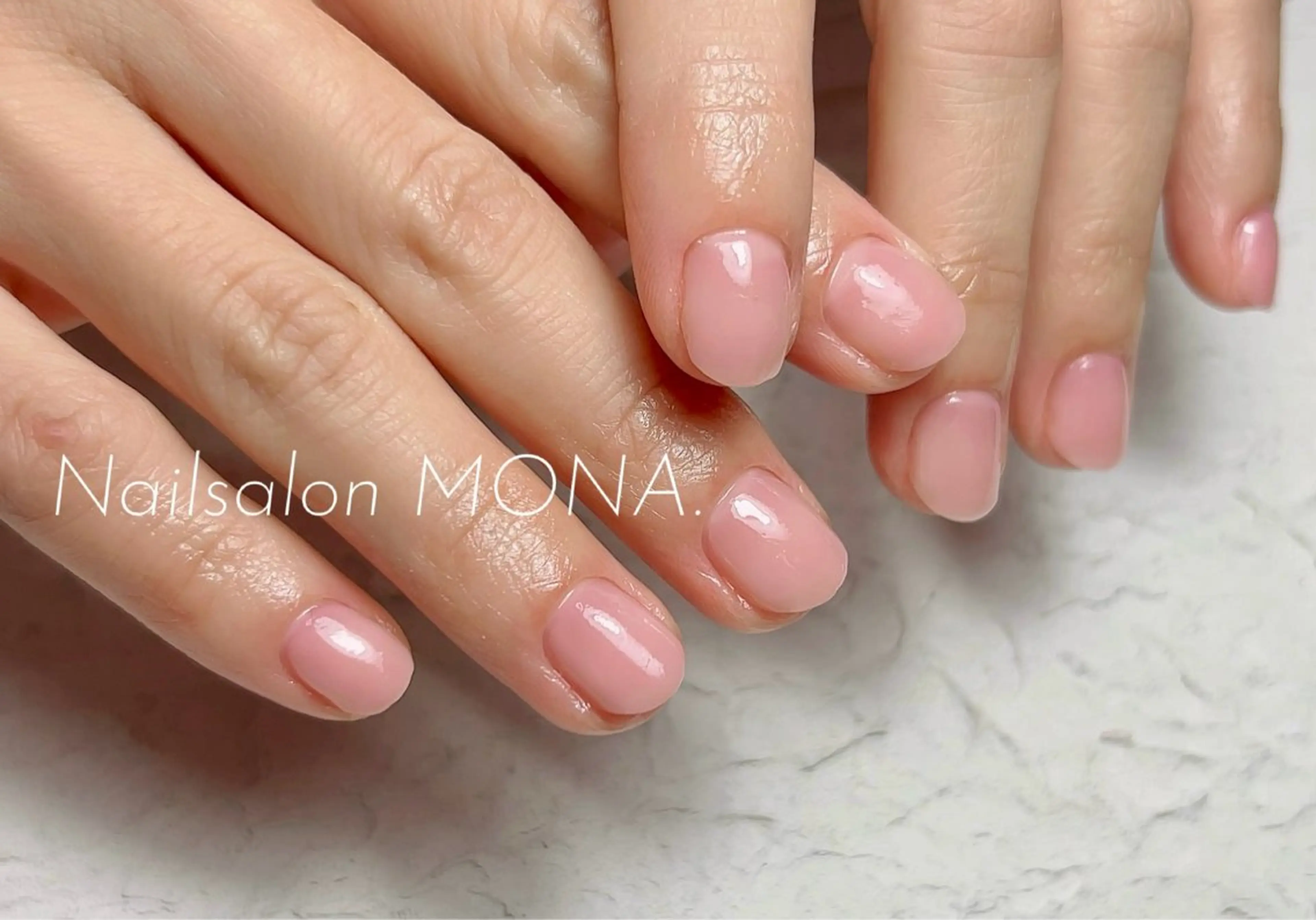 ネイル ワンカラーネイル 春ネイル Nailsalon MONA.のネイルデザイン