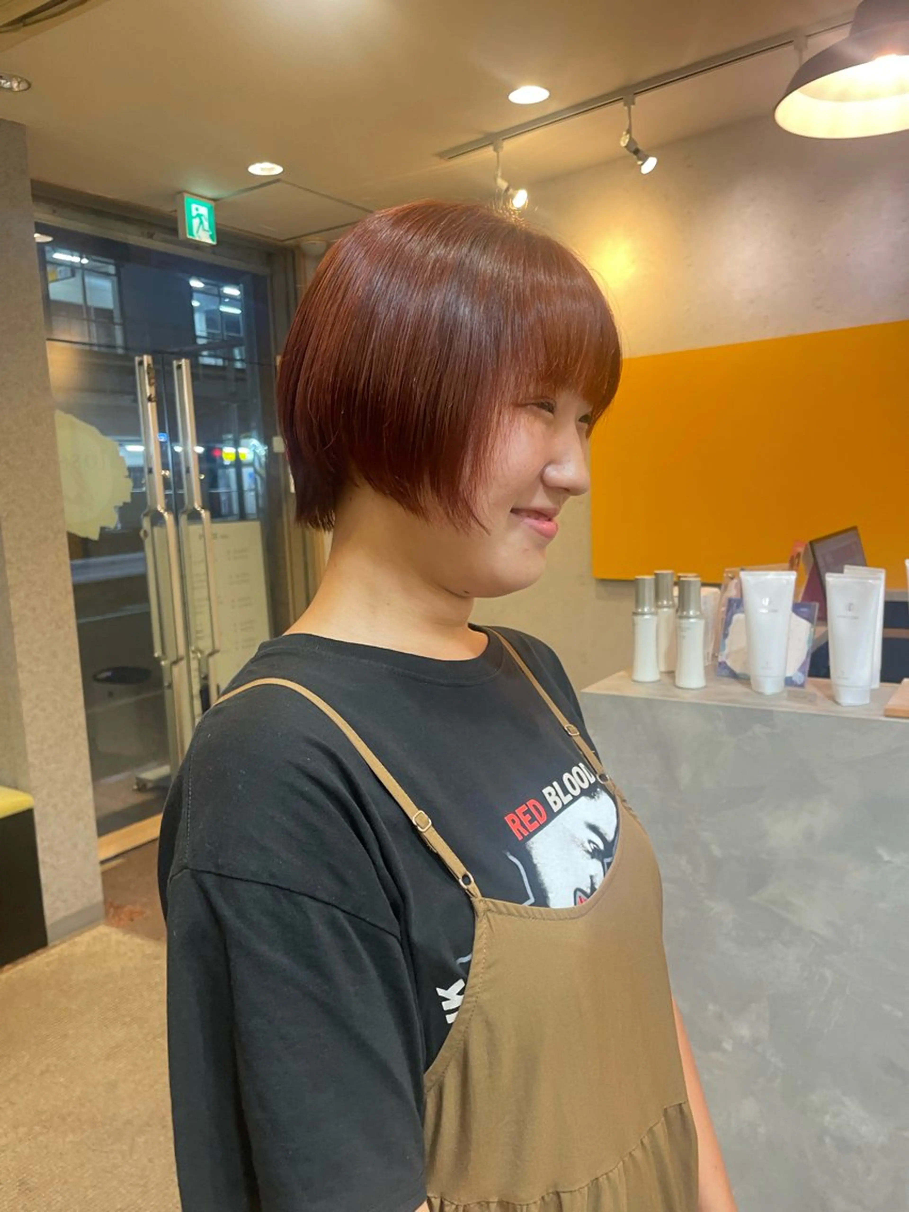 ショート カラー オレンジ 髪質改善/Bloss om🌷高橋沙衣のヘアスタイル