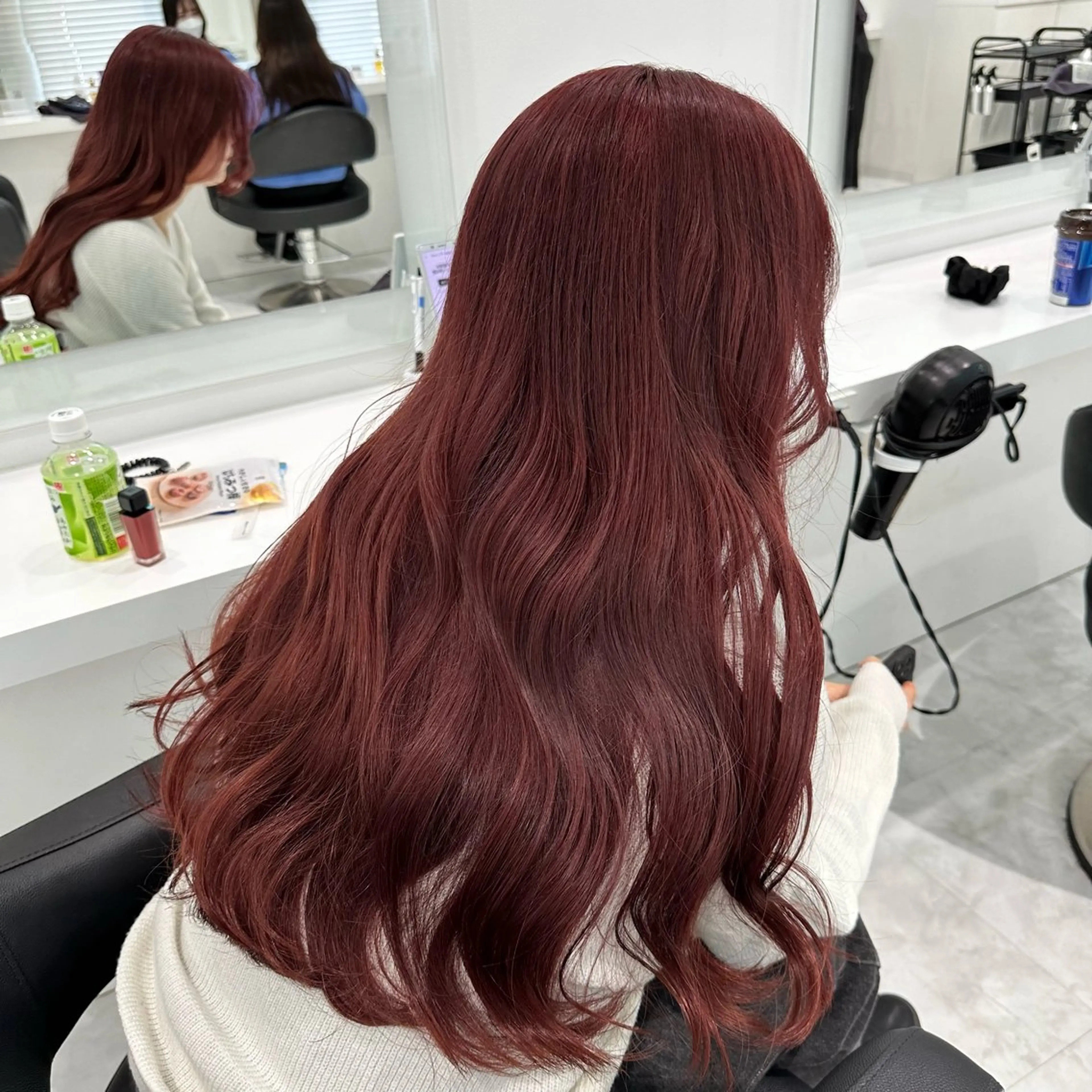 ミディアム カラー ヘアカラー ♡上品韓国髪♡ブラ ウン/SAYATOのヘアスタイル