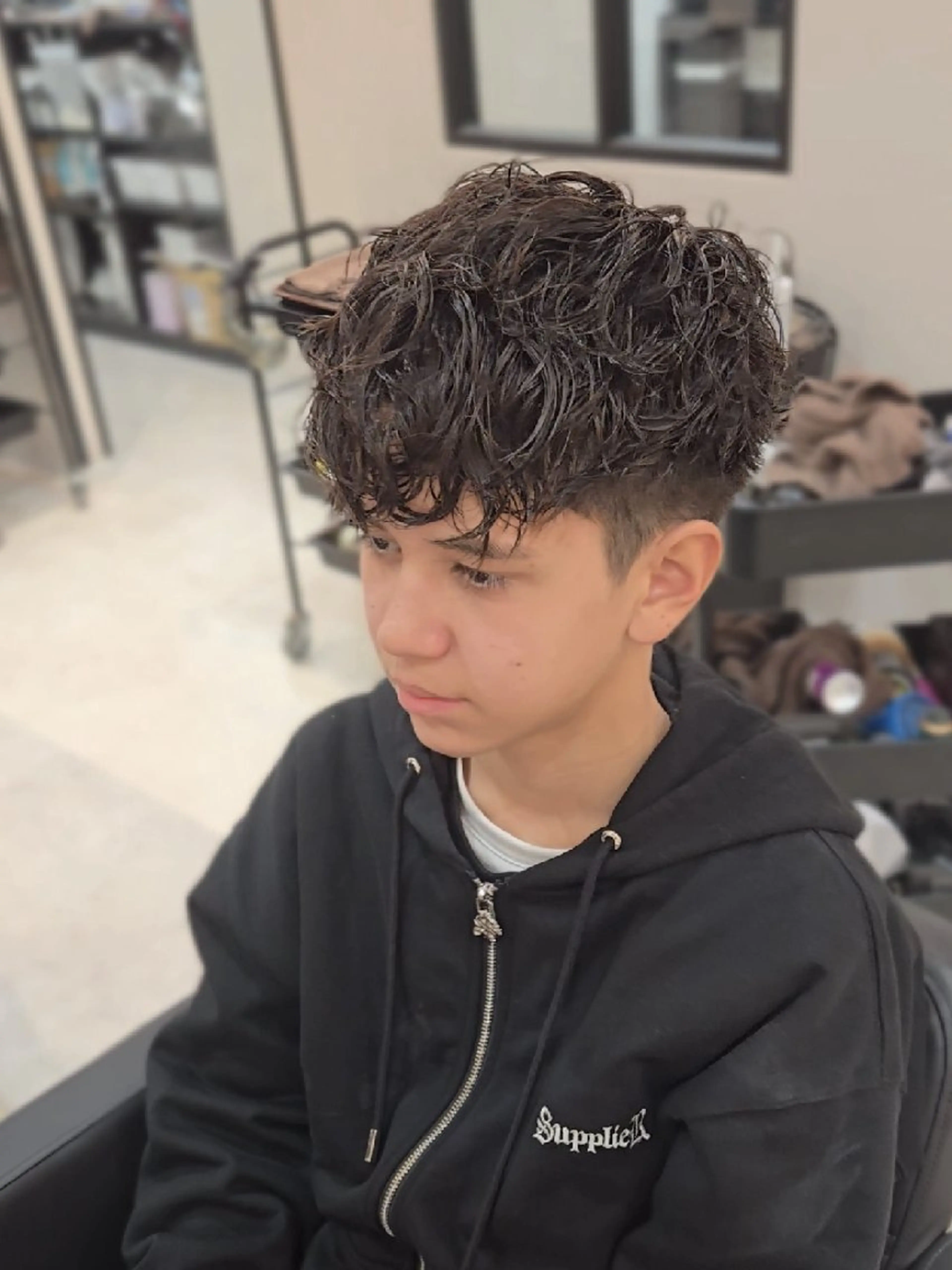 メンズ ミディアム パーマ ミディアムパーマ メンズパーマ スペインカール くせ毛 カット パーマ ヘアセット LEN名古屋/パーマ 海外ヘア/メンズ特化のヘアスタイル