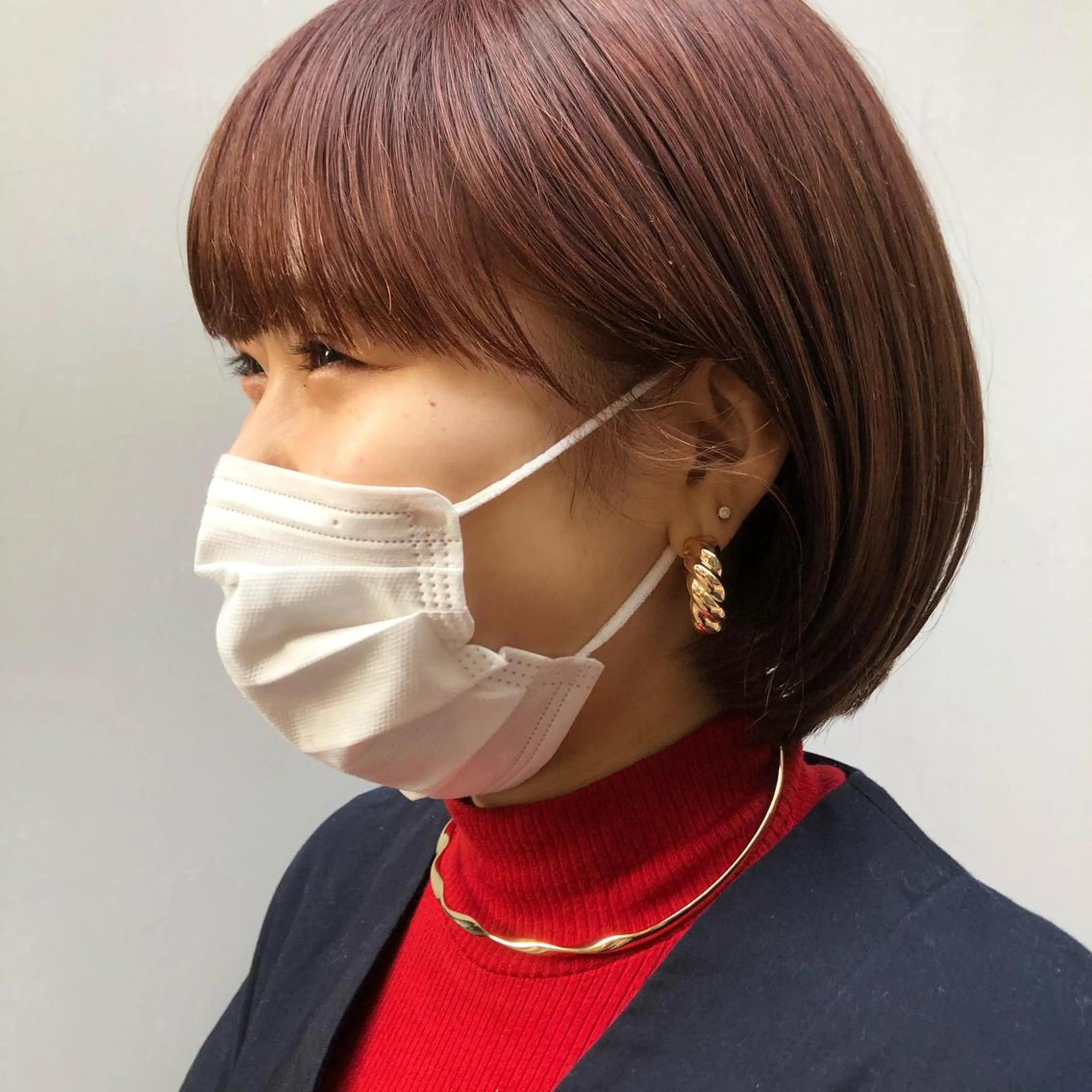 ショート カラー ヘアアレンジ ブラウンカラー 【柔らか透明感✨/ 似合せ前髪】大石葉月のヘアスタイル