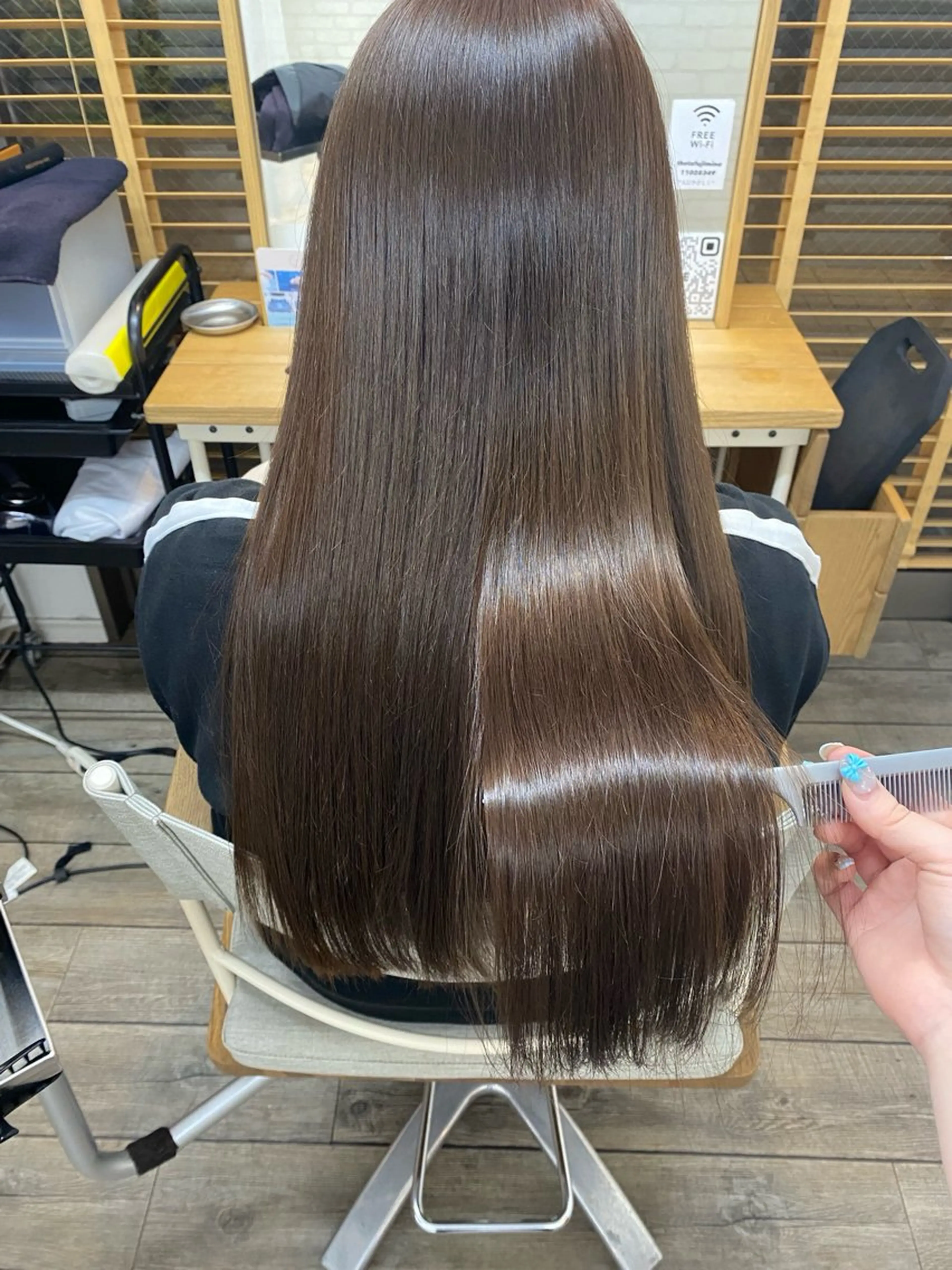 ロング ヘアカラー トリートメント THETAふじみ野 野宮のヘアスタイル