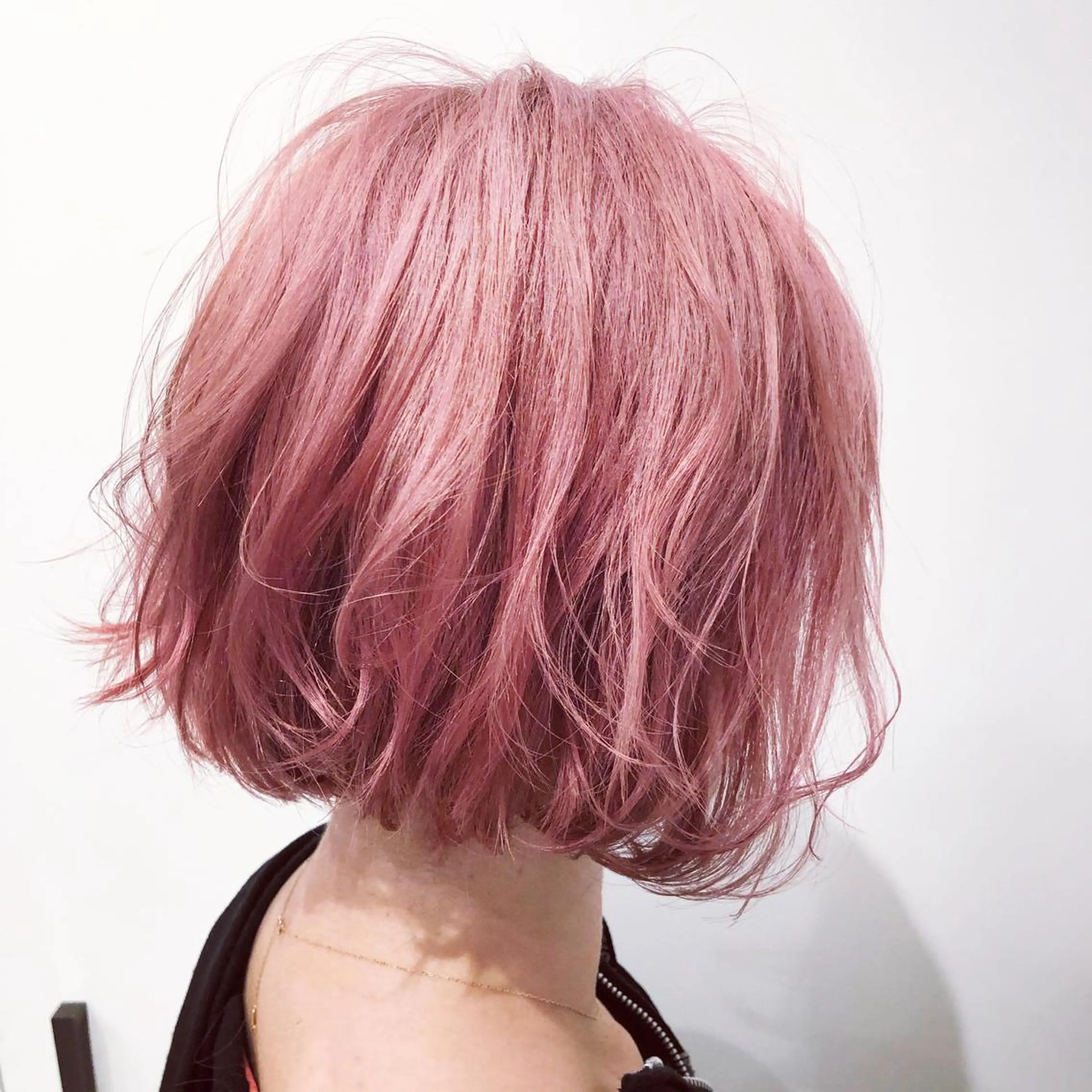 ミディアム カラー ピンクカラー ピンクパープル パープルカラー D'na ディーナのヘアスタイル