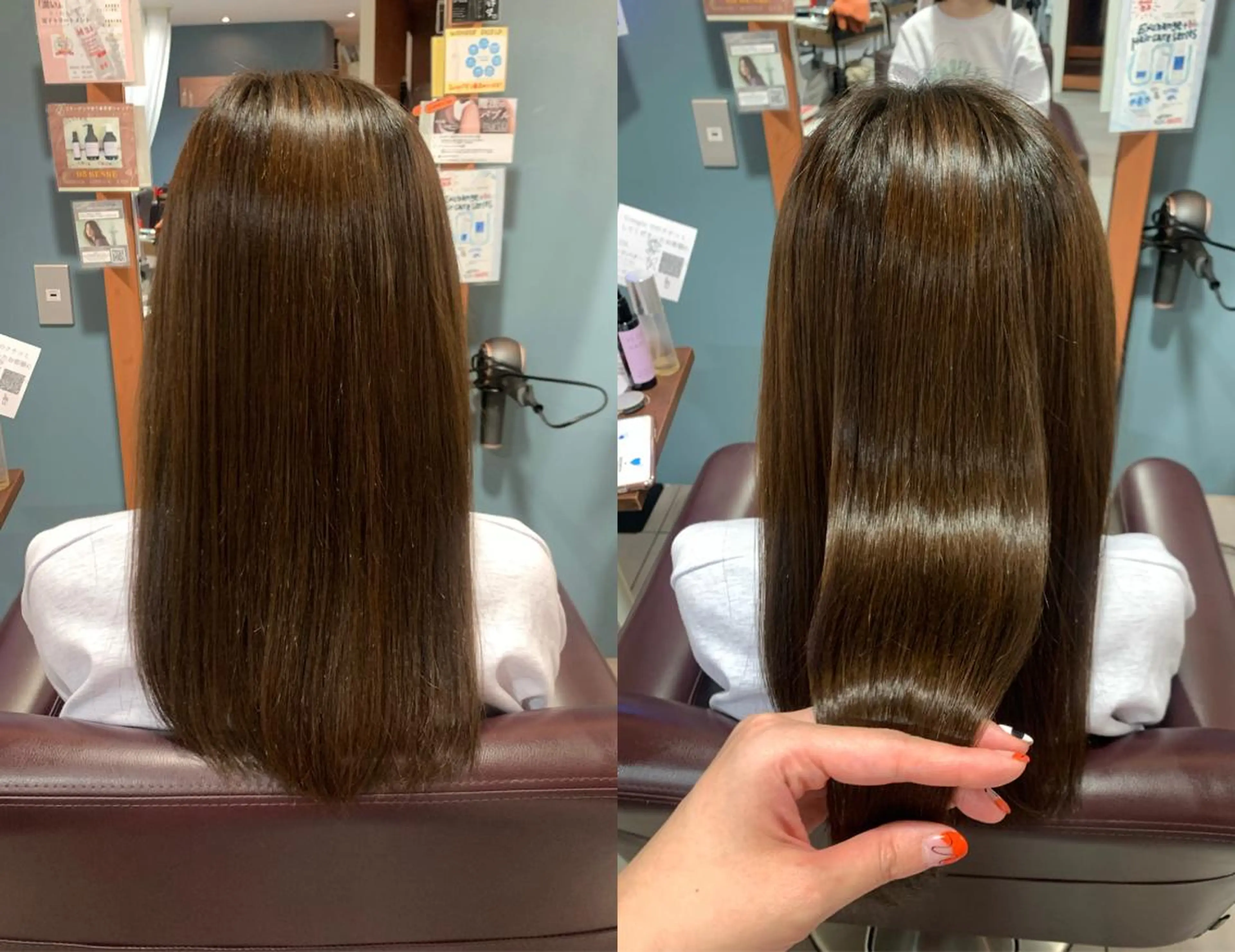 ロング パーマ くせ毛 縮毛矯正 傷ませない縮毛矯正／ 吉岡 美江のヘアスタイル