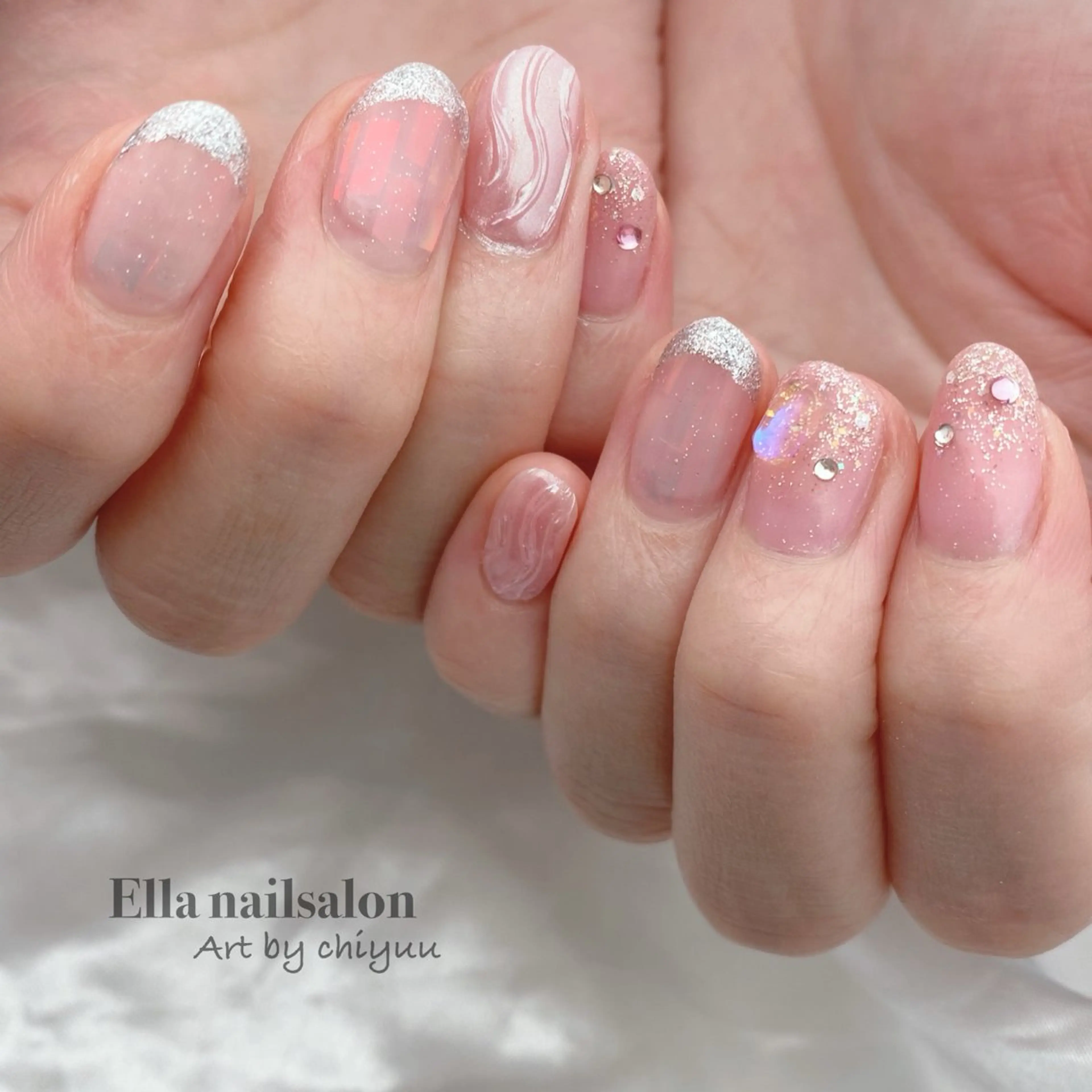 ネイル ハンドネイル フットネイル Ella nail ちゆうのネイルデザイン