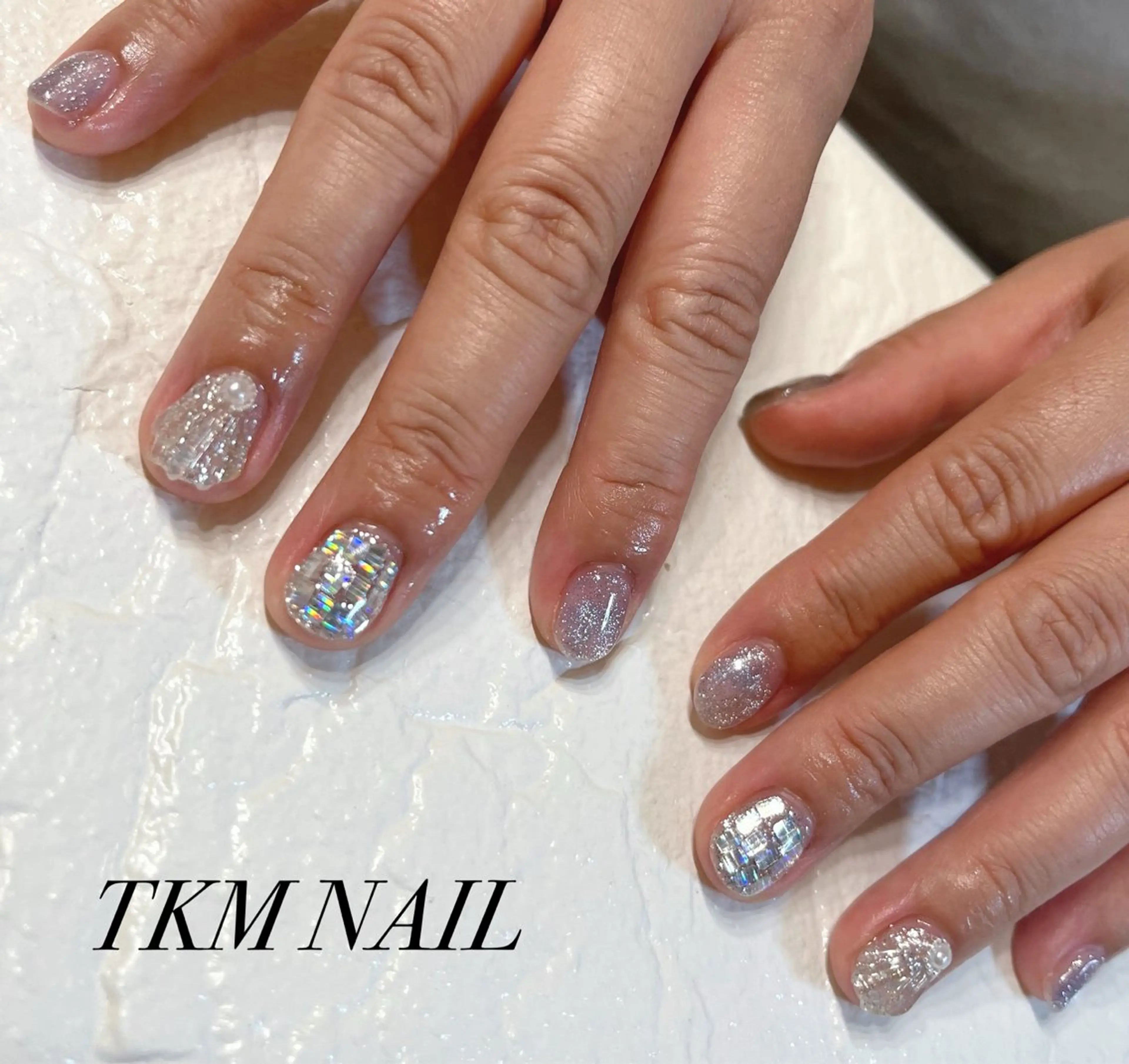 ネイル キラキラネイル シンプルネイル ______ TKM  NAILのネイルデザイン