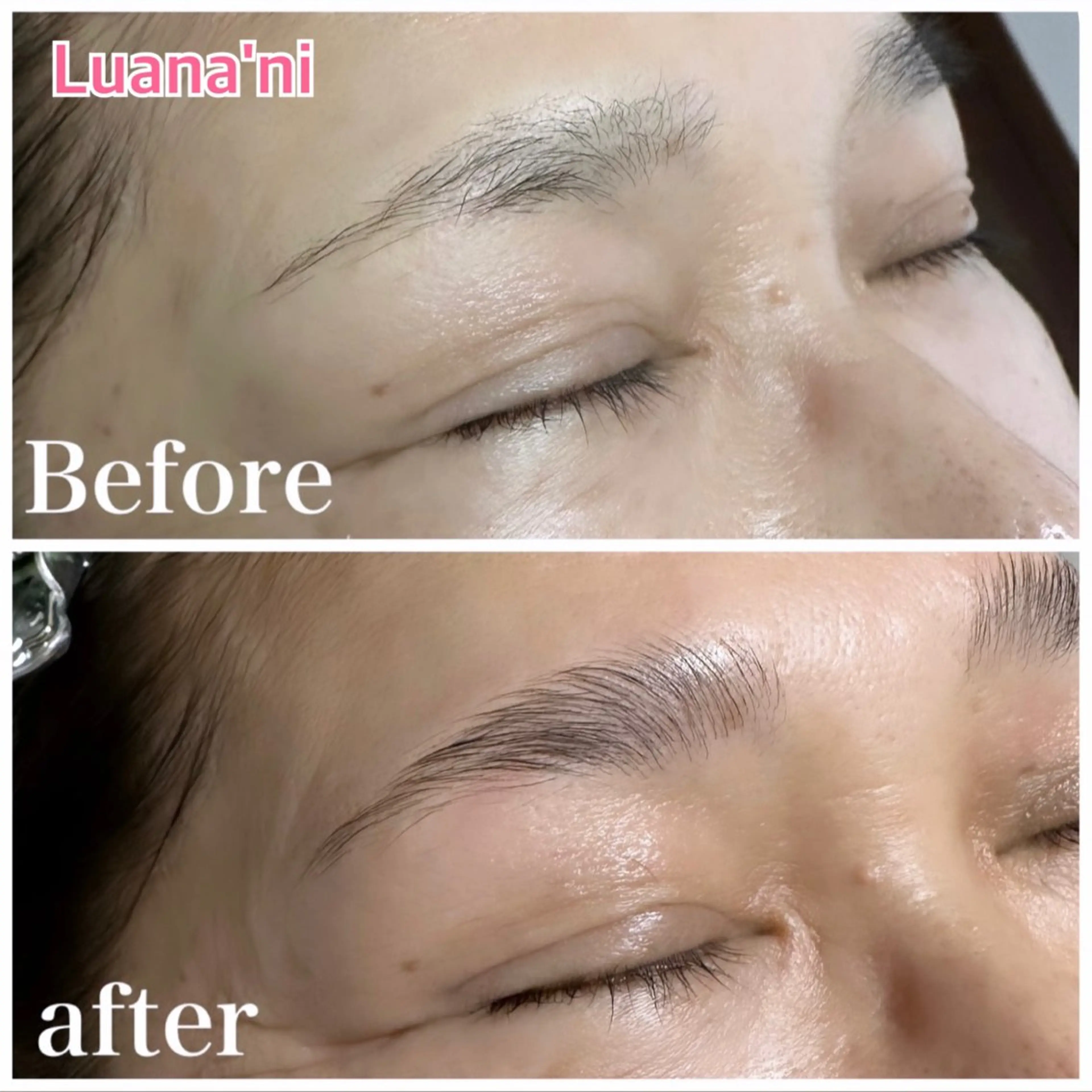 アイブロウ ハリウッドブロウリフト ateeyelash tomokoのマツエク・マツパデザイン